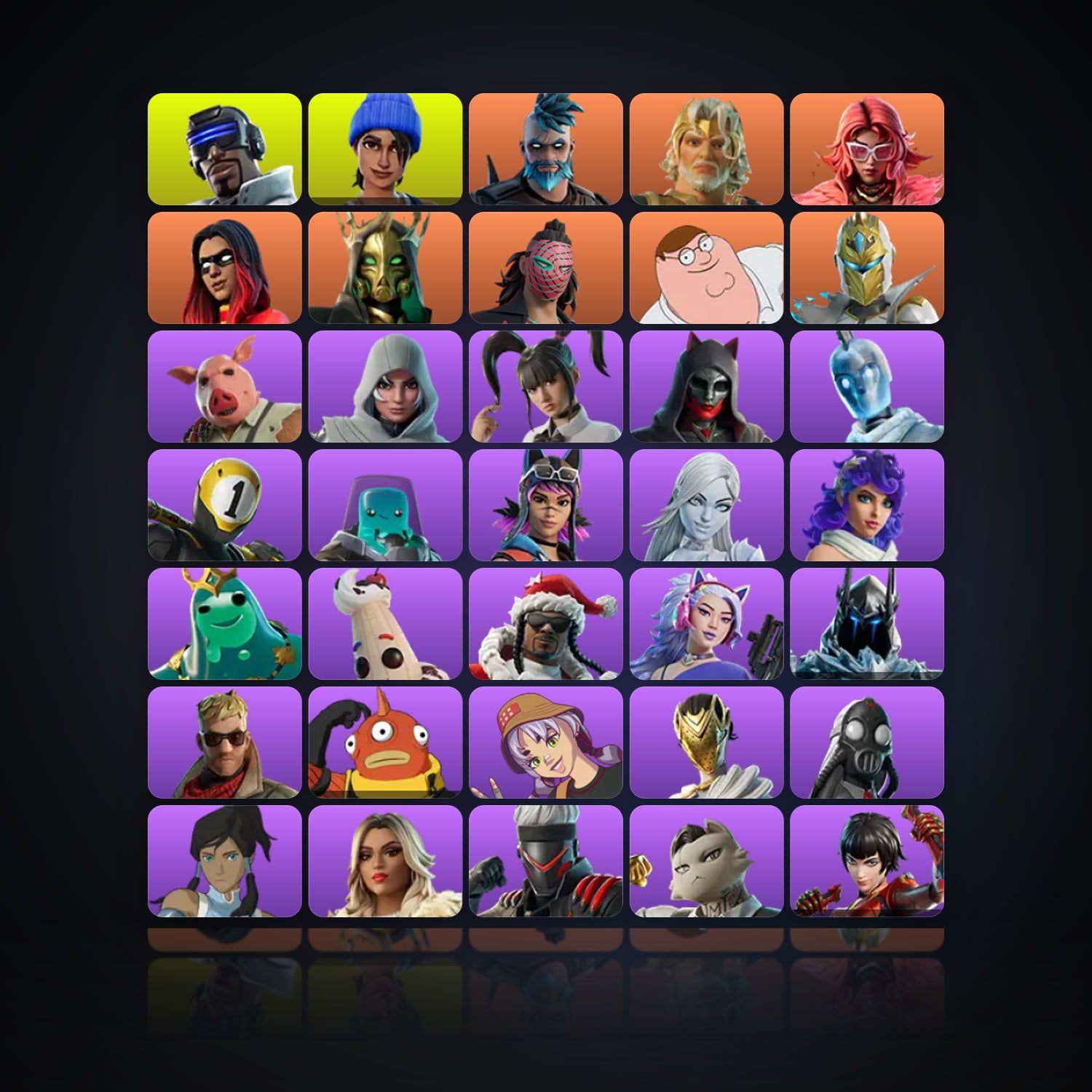 Fortnite | 66 Skins | 350 V-Bucks | Level 1877 | 95 Wins — HabibiAccounts