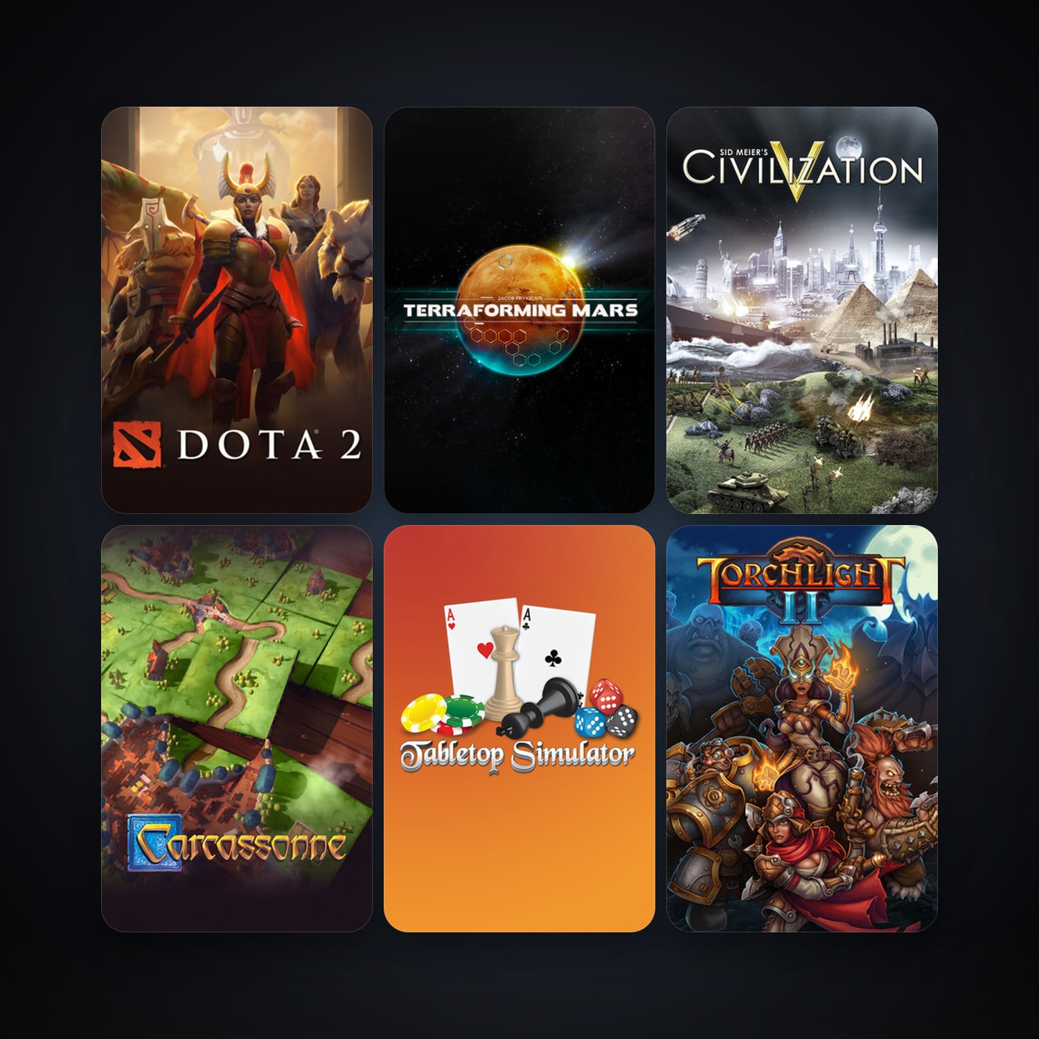 Dota 2 + Sid Meier's Civilization V, 21 games, clean — HabibiAccounts