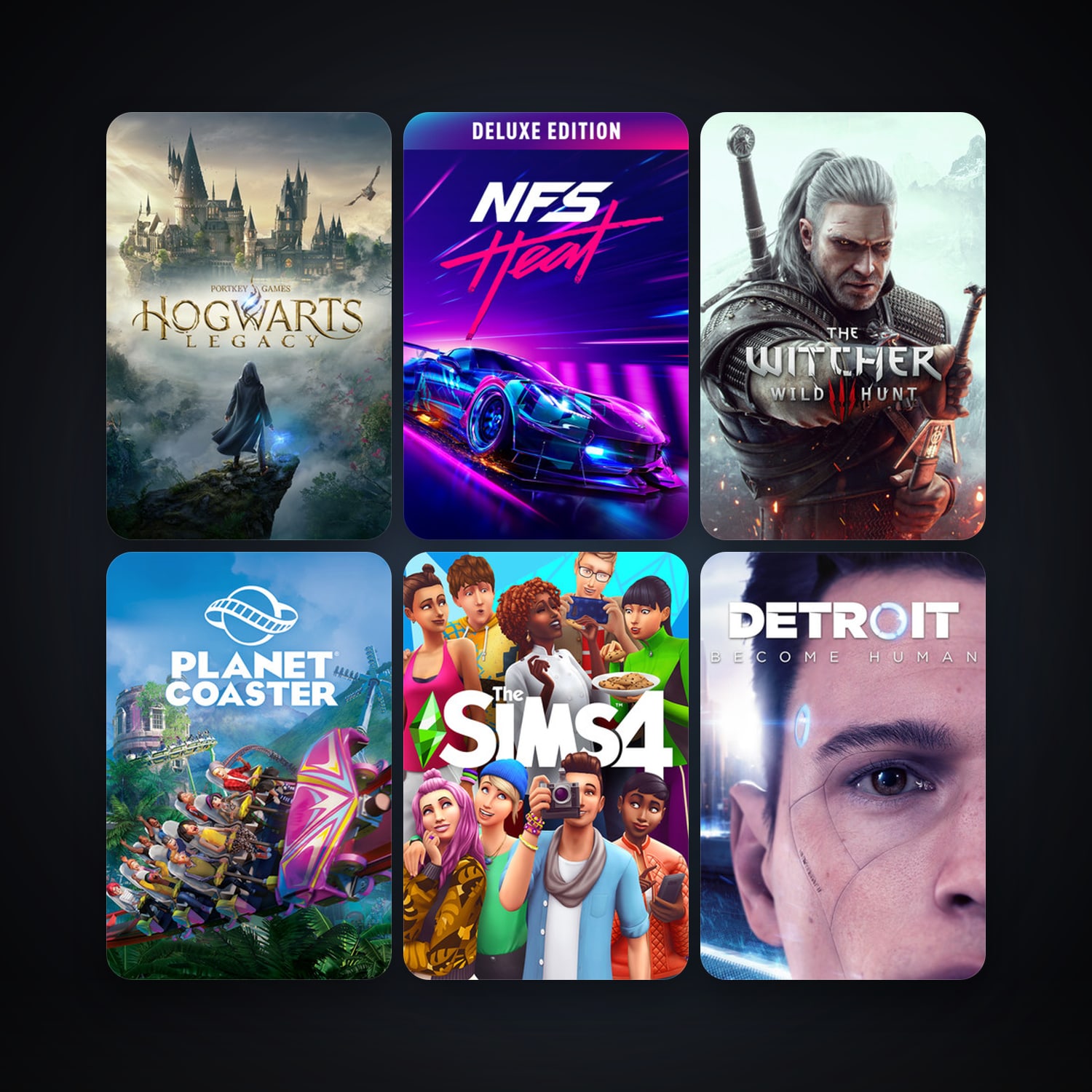 The Witcher 3: Wild Hunt + Planet Coaster, 18 games, clean — HabibiAccounts