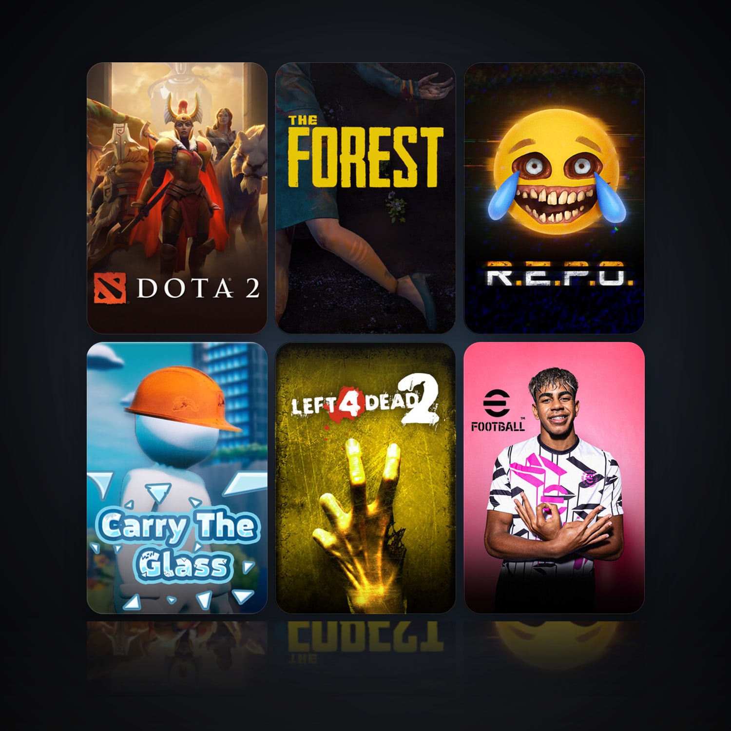 Dota 2 & The Forest | 18 Games | Clean — HabibiAccounts