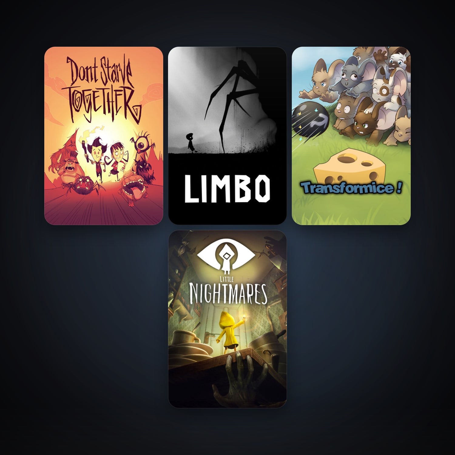LIMBO + Don't Starve Together, 5 games, clean — HabibiAccounts
