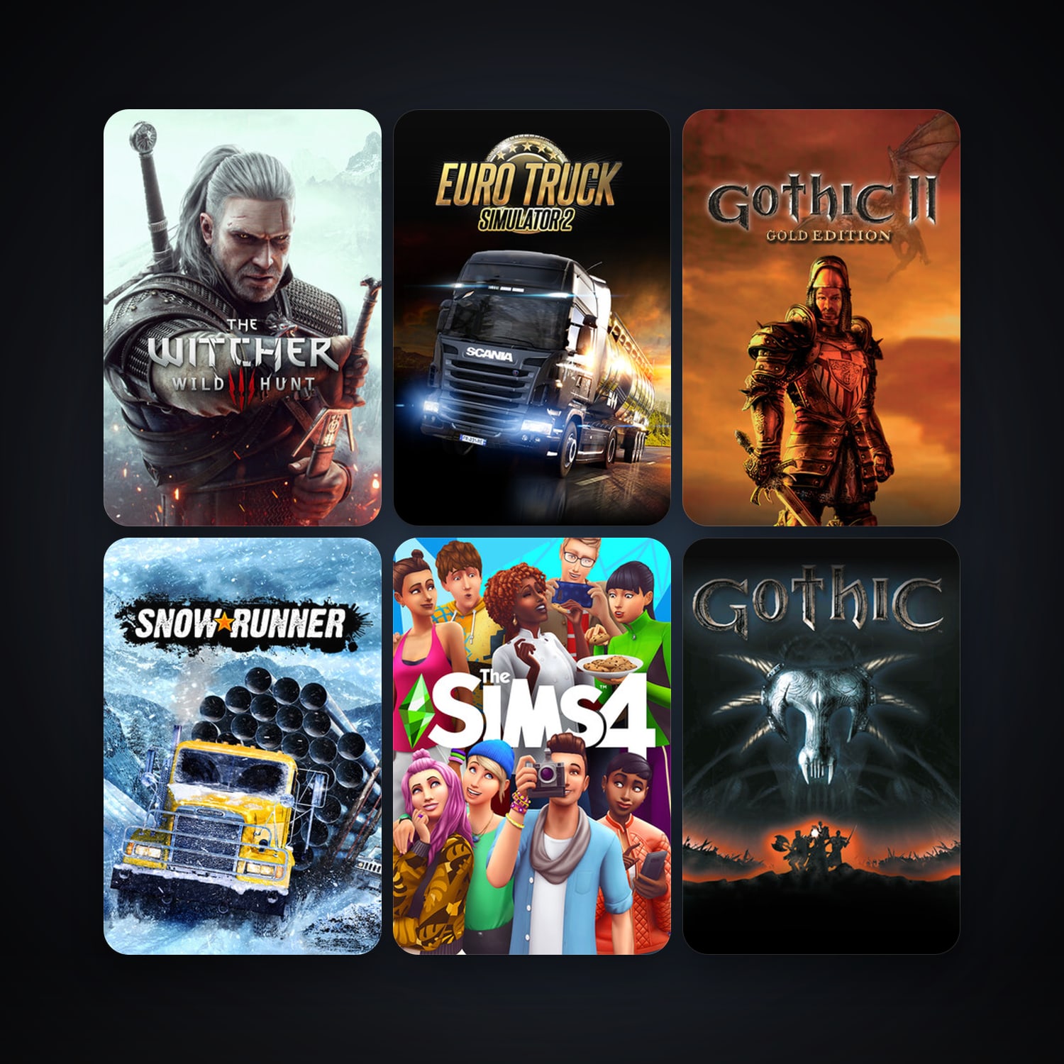 Gothic II: Gold Edition + Gothic 1, 8 games, clean — HabibiAccounts