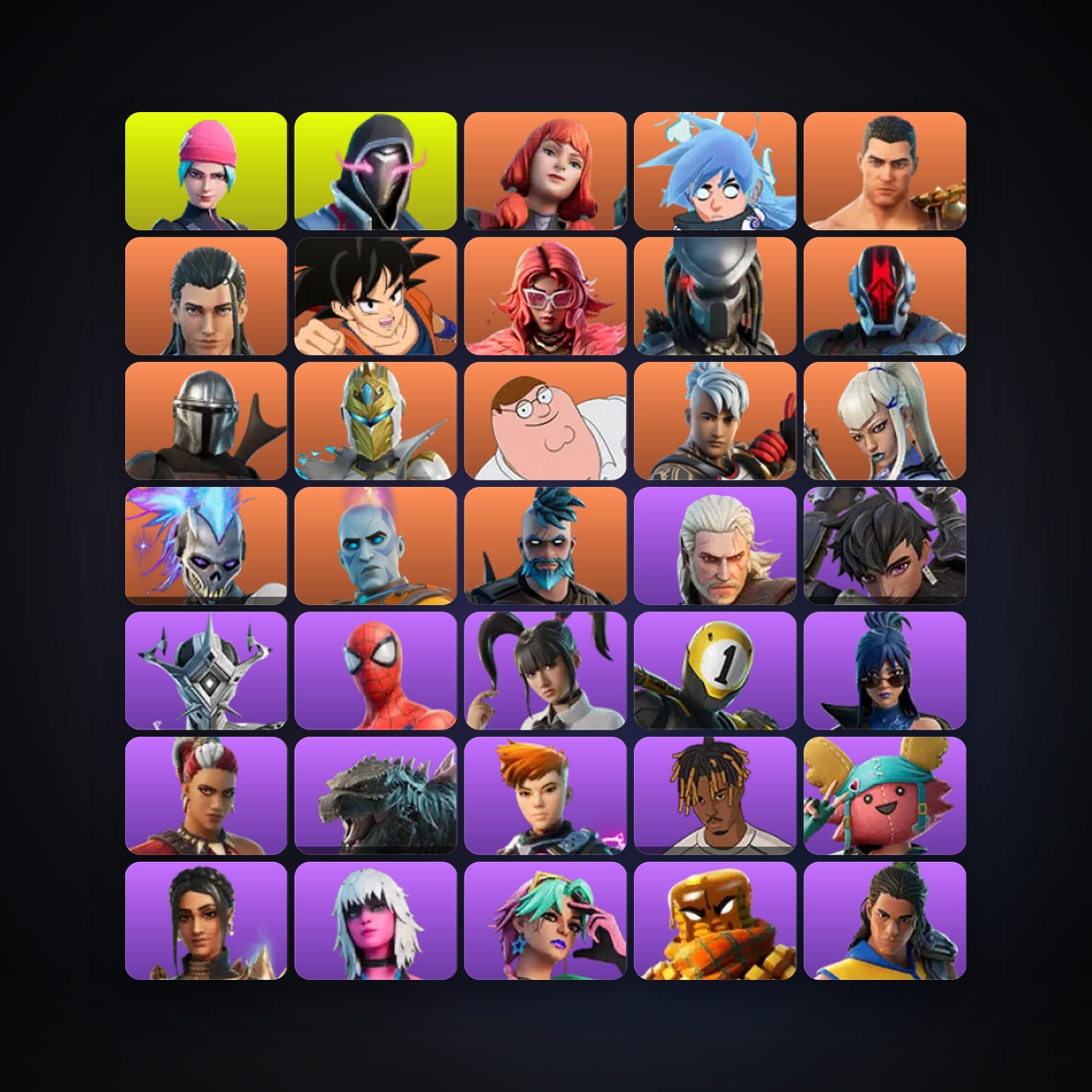 Fortnite | 97 Skins | 550 V-Bucks | Level 3729 | 420 Wins — HabibiAccounts