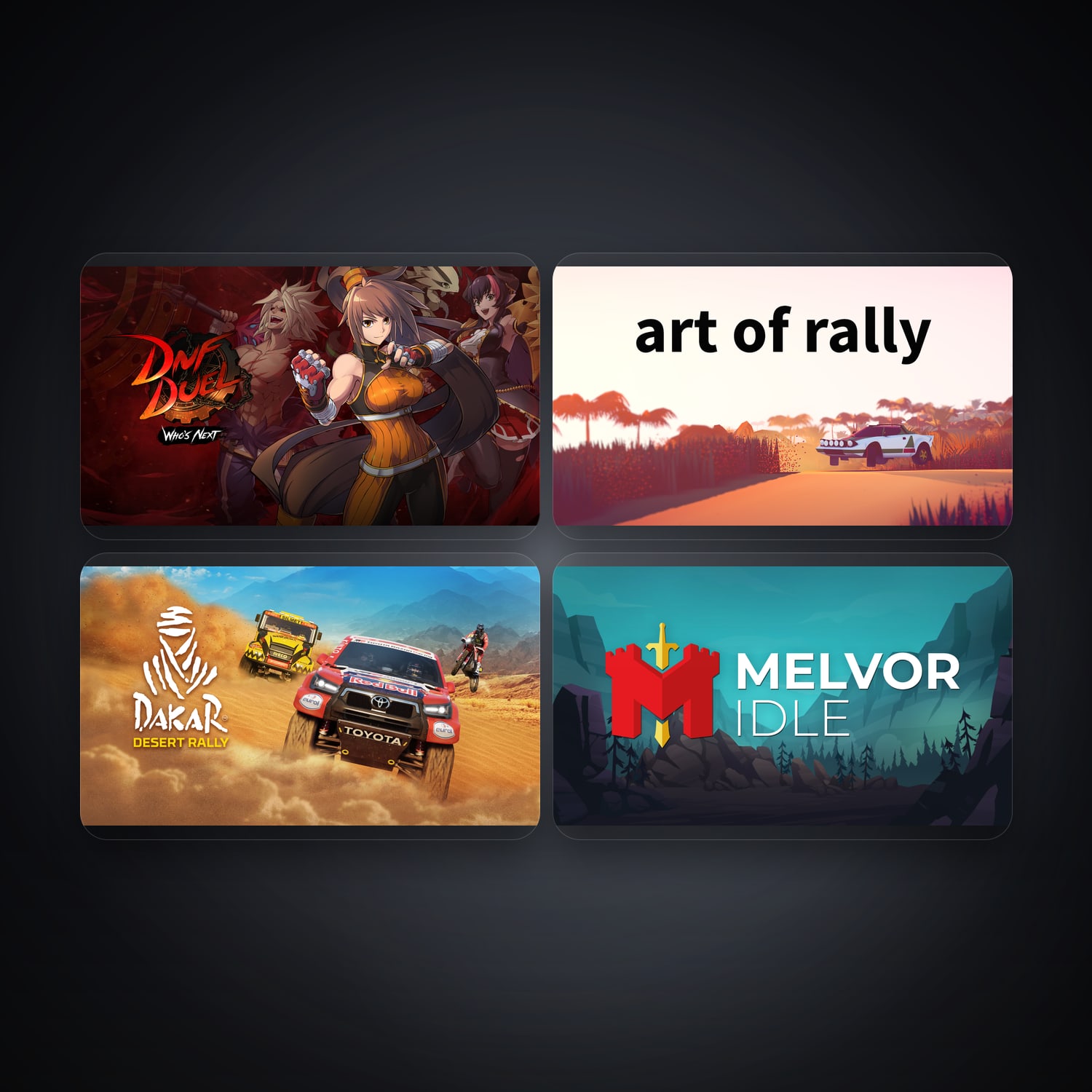 DNF Duel & art of rally | 4 Games — HabibiAccounts