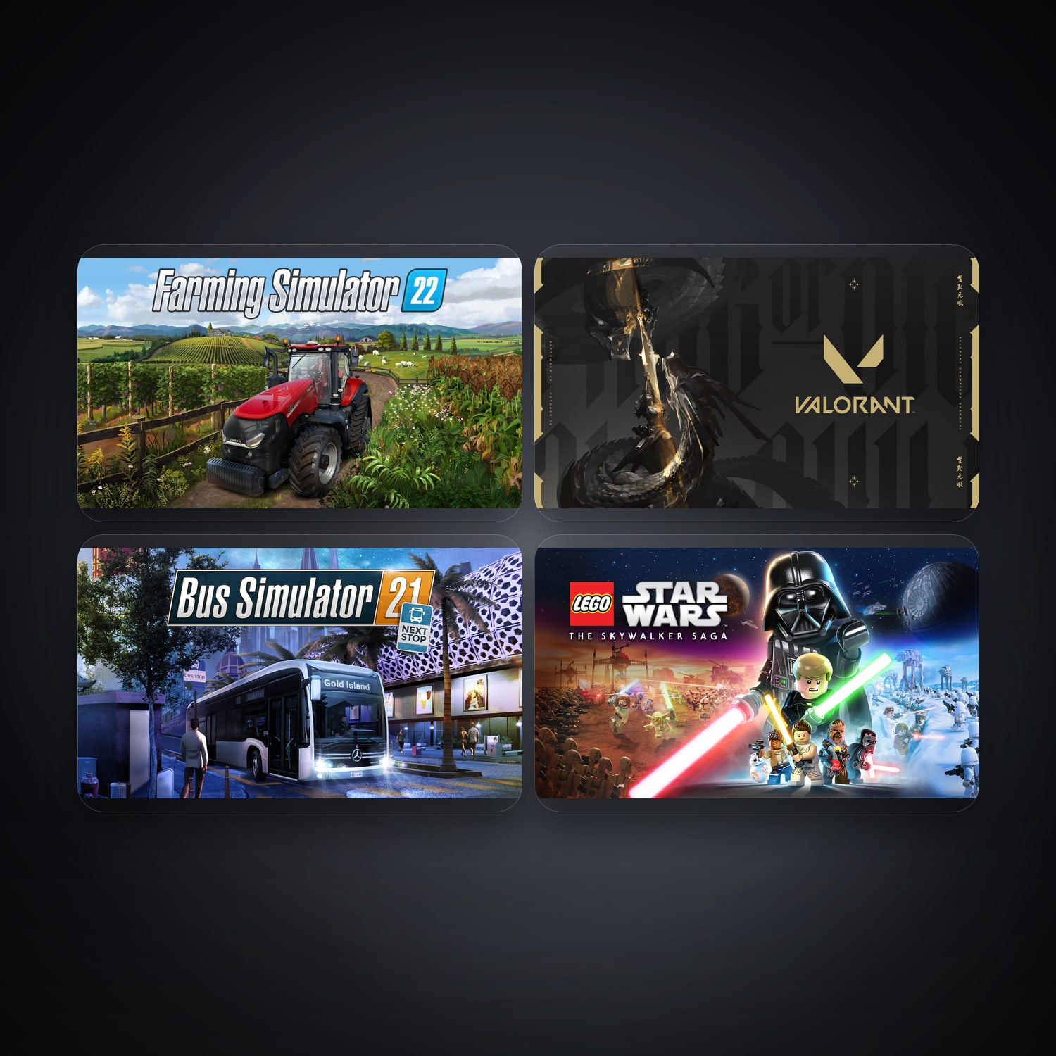 Epic Farming Simulator 22 + VALORANT — PL — 4 games — HabibiAccounts