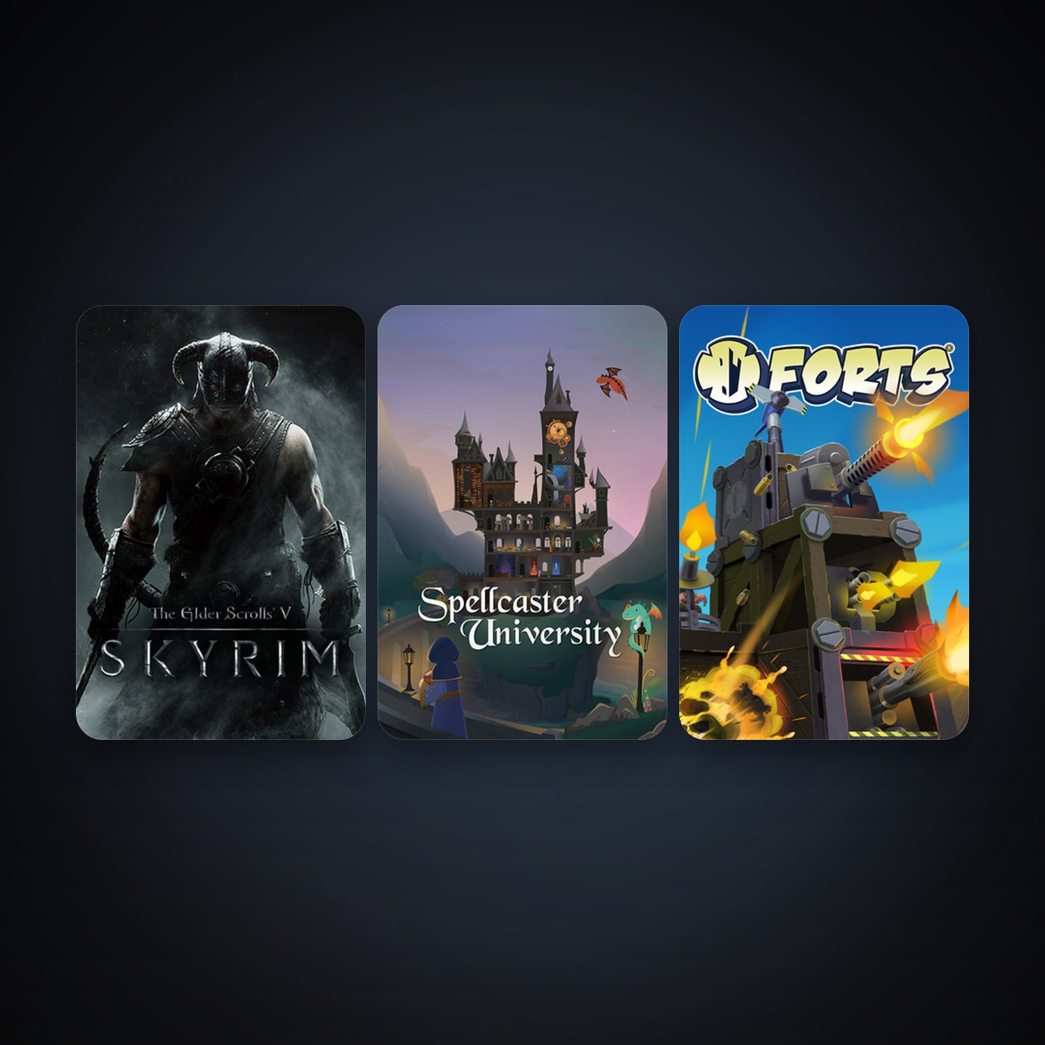 The Elder Scrolls V: Skyrim + Forts, 3 games, clean — HabibiAccounts
