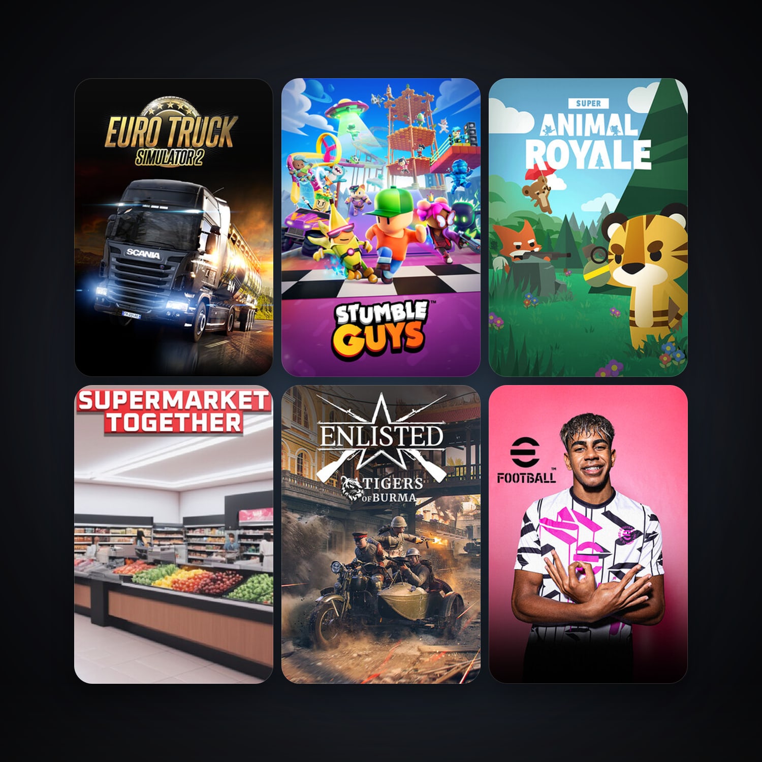 Garry's Mod + Euro Truck Simulator 2, 41 games, clean — HabibiAccounts
