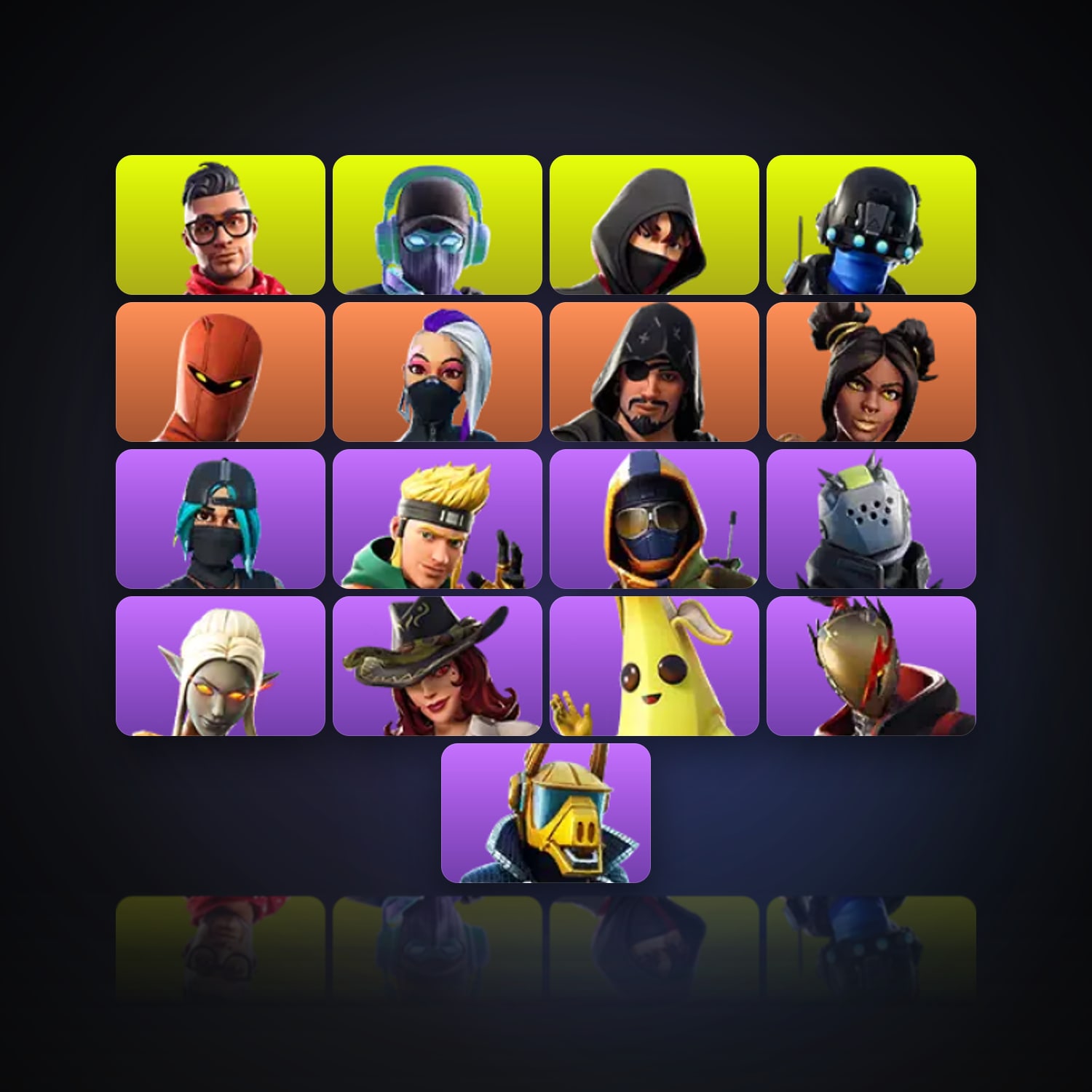 Fortnite | 17 Skins | 850 V-Bucks | Level 150 | 7 Wins — HabibiAccounts
