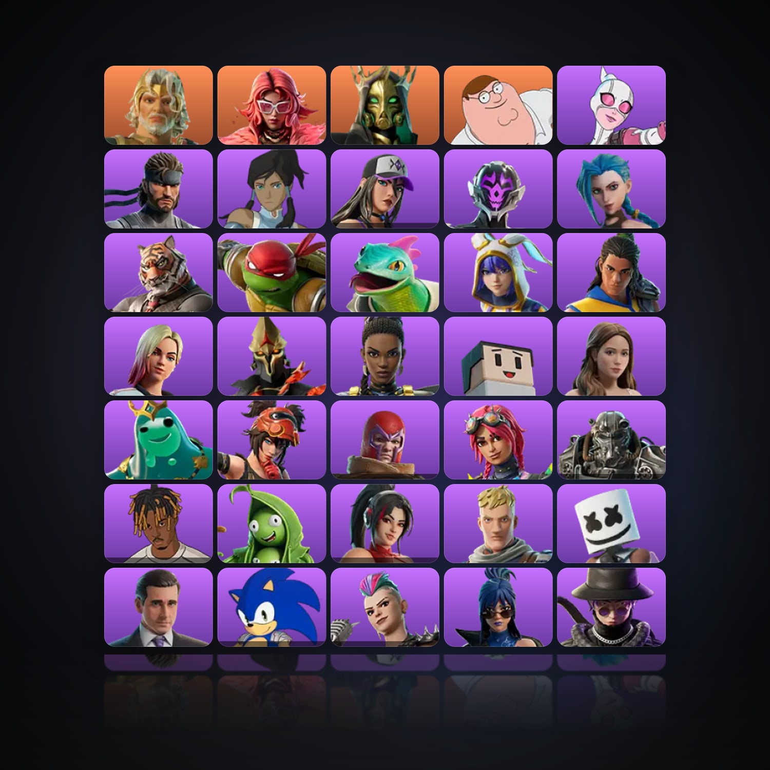 Fortnite | 61 Skins | 400 V-Bucks | Level 568 | 118 Wins — HabibiAccounts