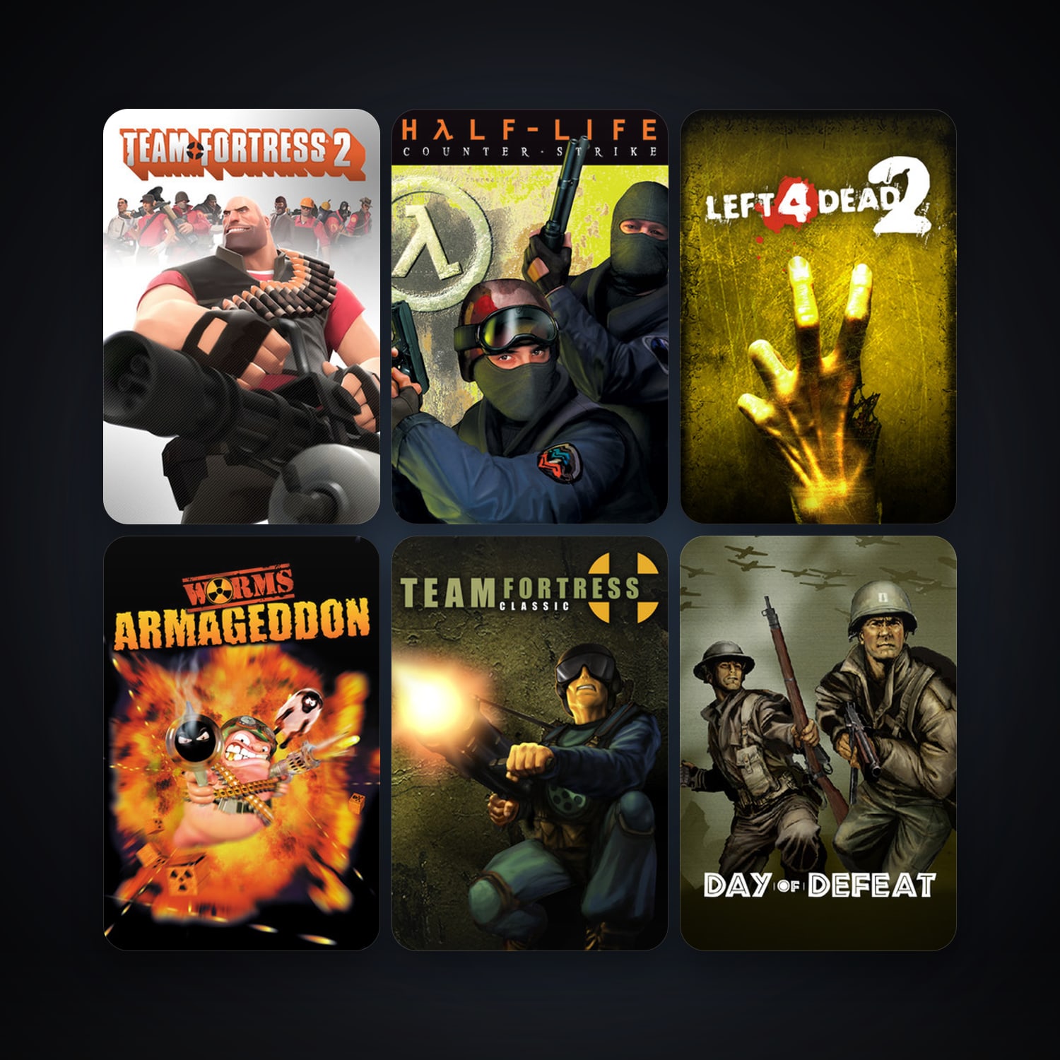 Counter-Strike + Team Fortress Classic, 15 games, clean — HabibiAccounts