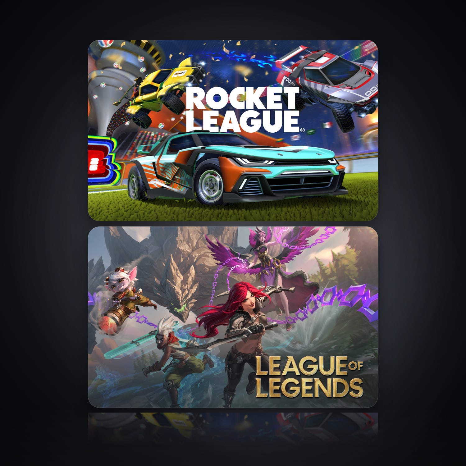 Rocket League & League of Legends | 2 Games — HabibiAccounts