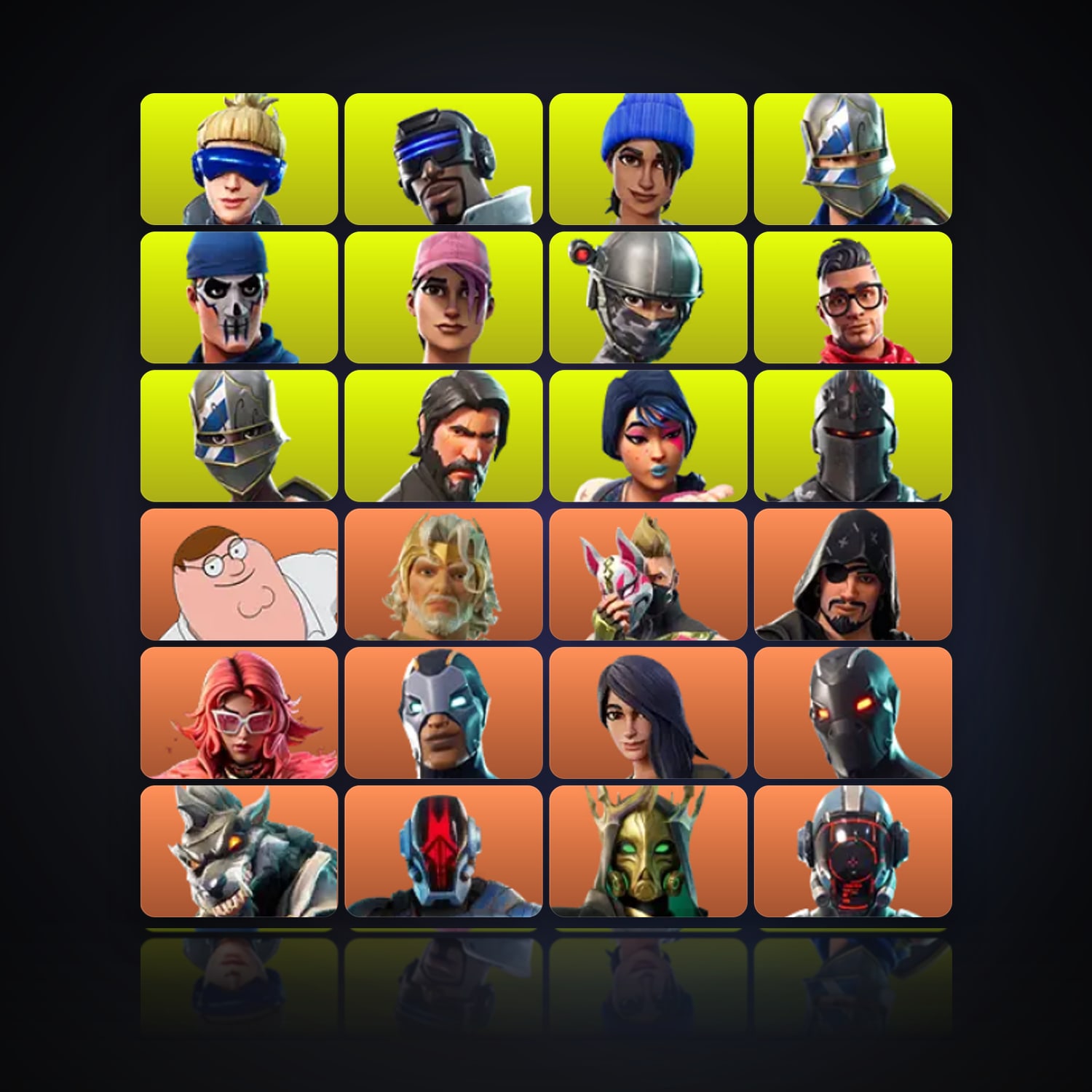 Fortnite | 127 Skins | 550 V-Bucks | Level 4150 | 519 Wins — HabibiAccounts