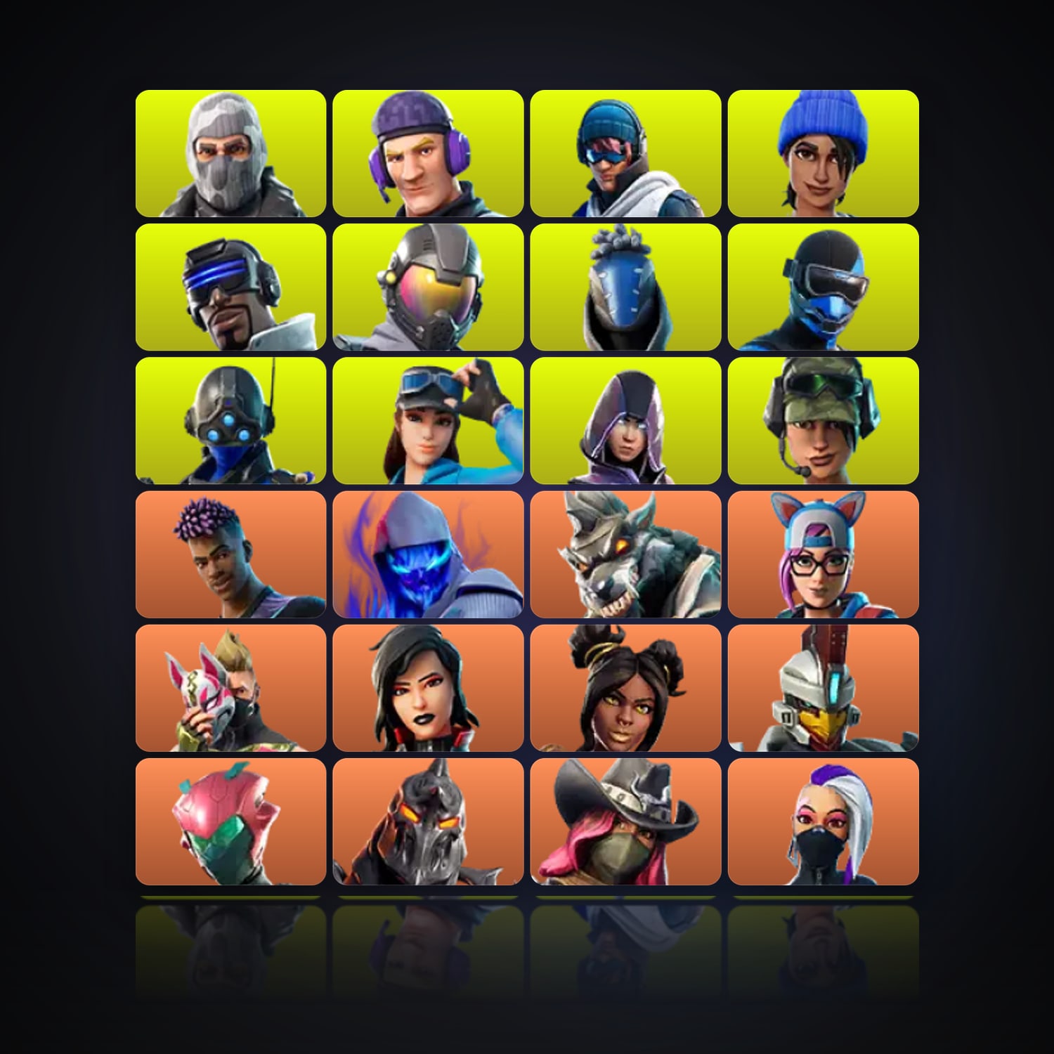 Fortnite | 96 Skins | 750 V-Bucks | Level 1806 | 291 Wins — HabibiAccounts