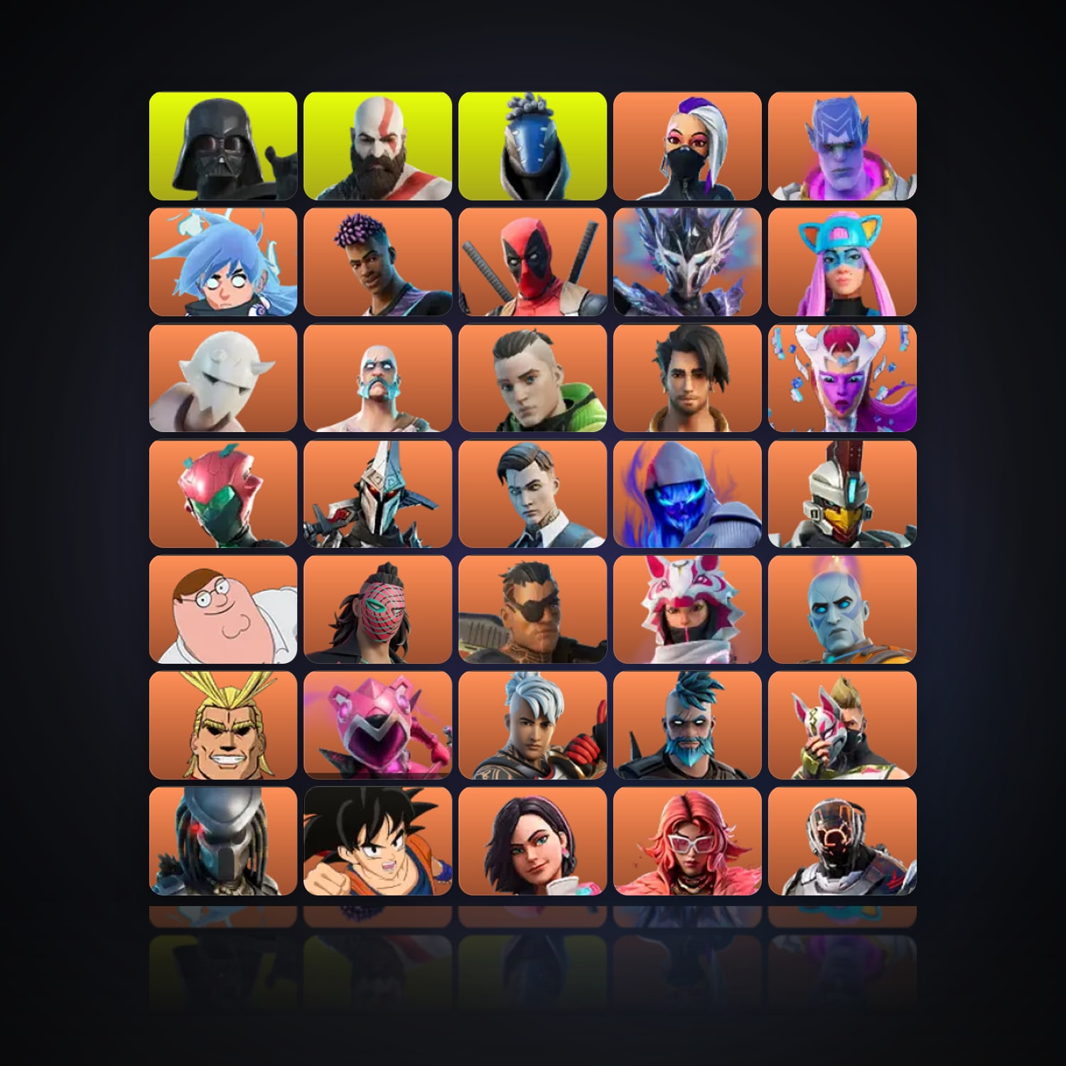 Fortnite | 533 Skins | 250 V-Bucks | Level 5110 | 648 Wins — HabibiAccounts