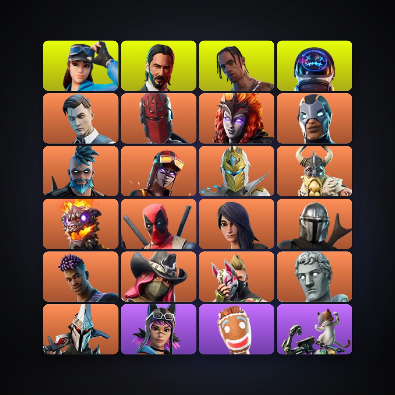 Fortnite | 108 Skins | 300 V-Bucks | Level 909 | 85 Wins — HabibiAccounts