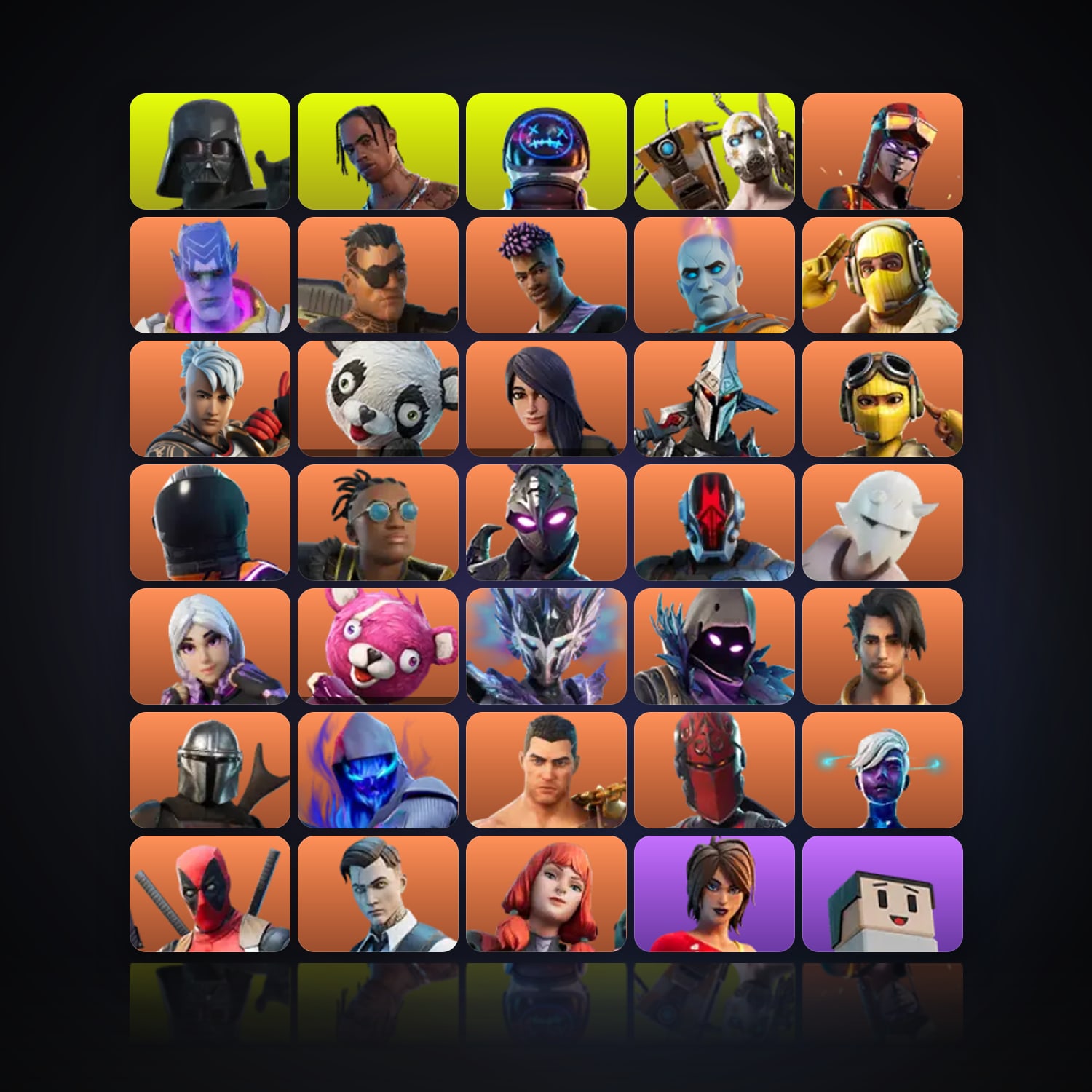 Fortnite | 251 Skins | 50 V-Bucks | Level 2422 | 104 Wins — HabibiAccounts