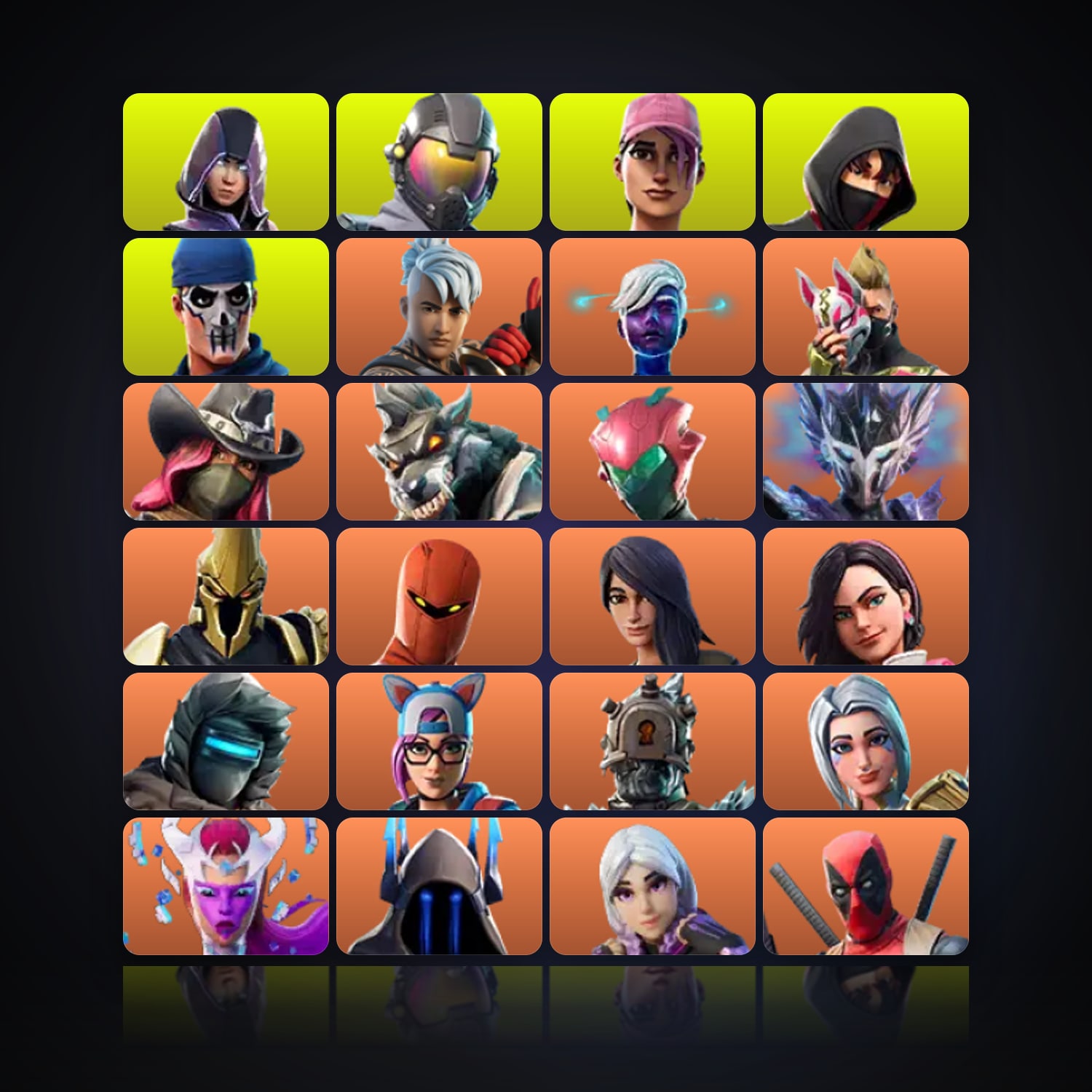 Fortnite | 133 Skins | 1.1K V-Bucks | Level 1671 | 184 Wins — HabibiAccounts