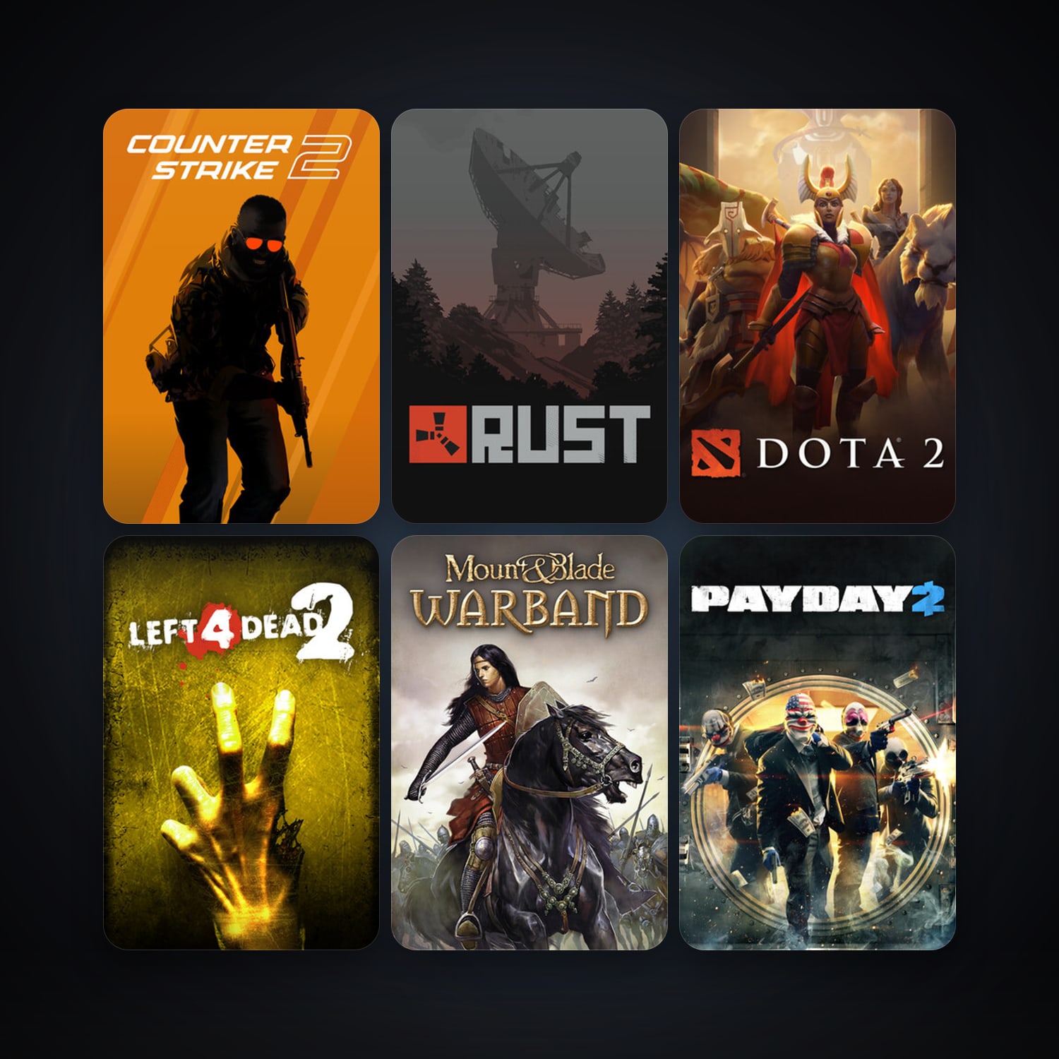 Left 4 Dead 2 + Dota 2, 106 games, Steam 20, clean — HabibiAccounts
