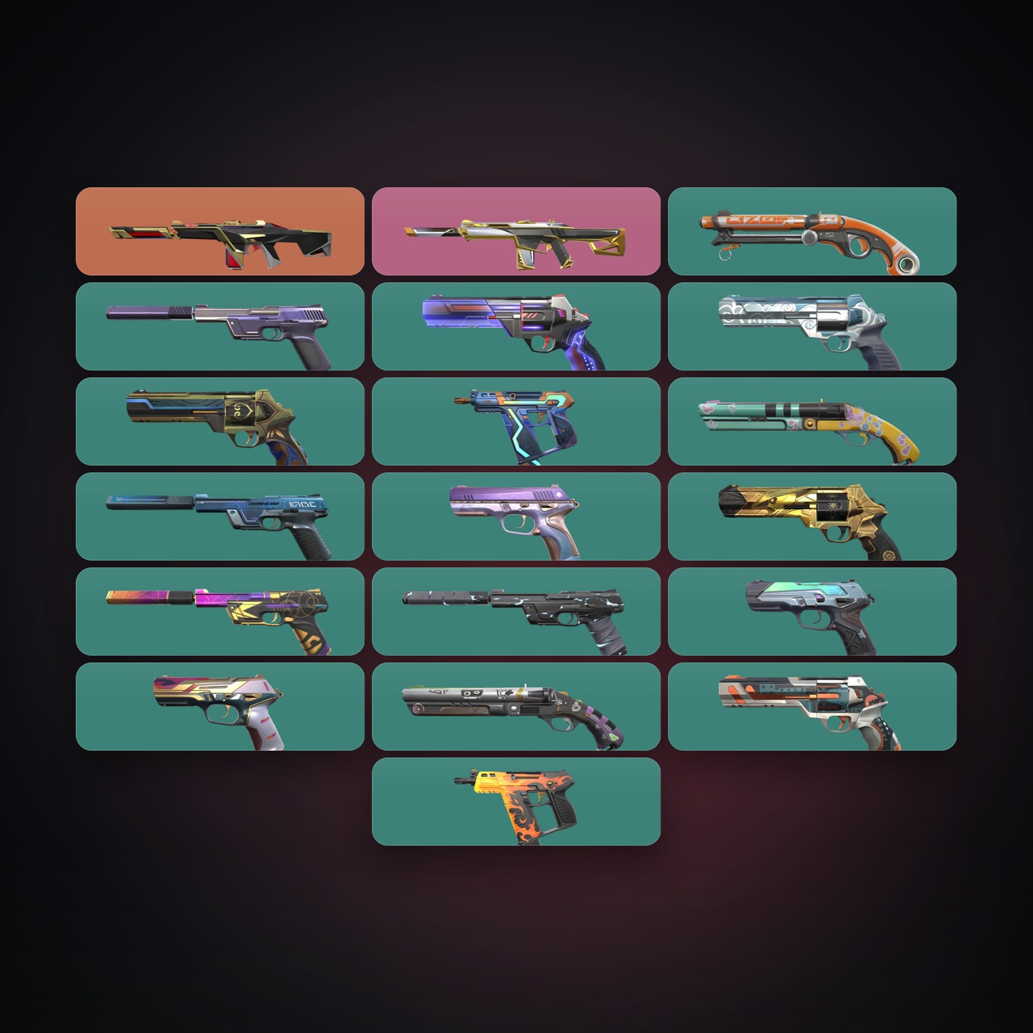 LA Gold 1 locker — 19 skins, lvl 235 — HabibiAccounts