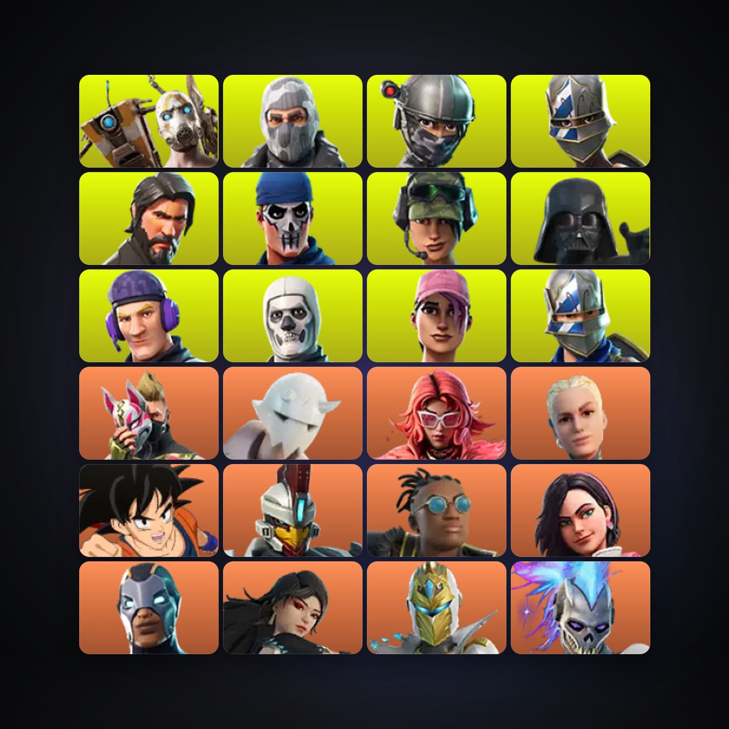 Fortnite | 142 Skins | 1.6K V-Bucks | Level 1940 | 186 Wins — HabibiAccounts