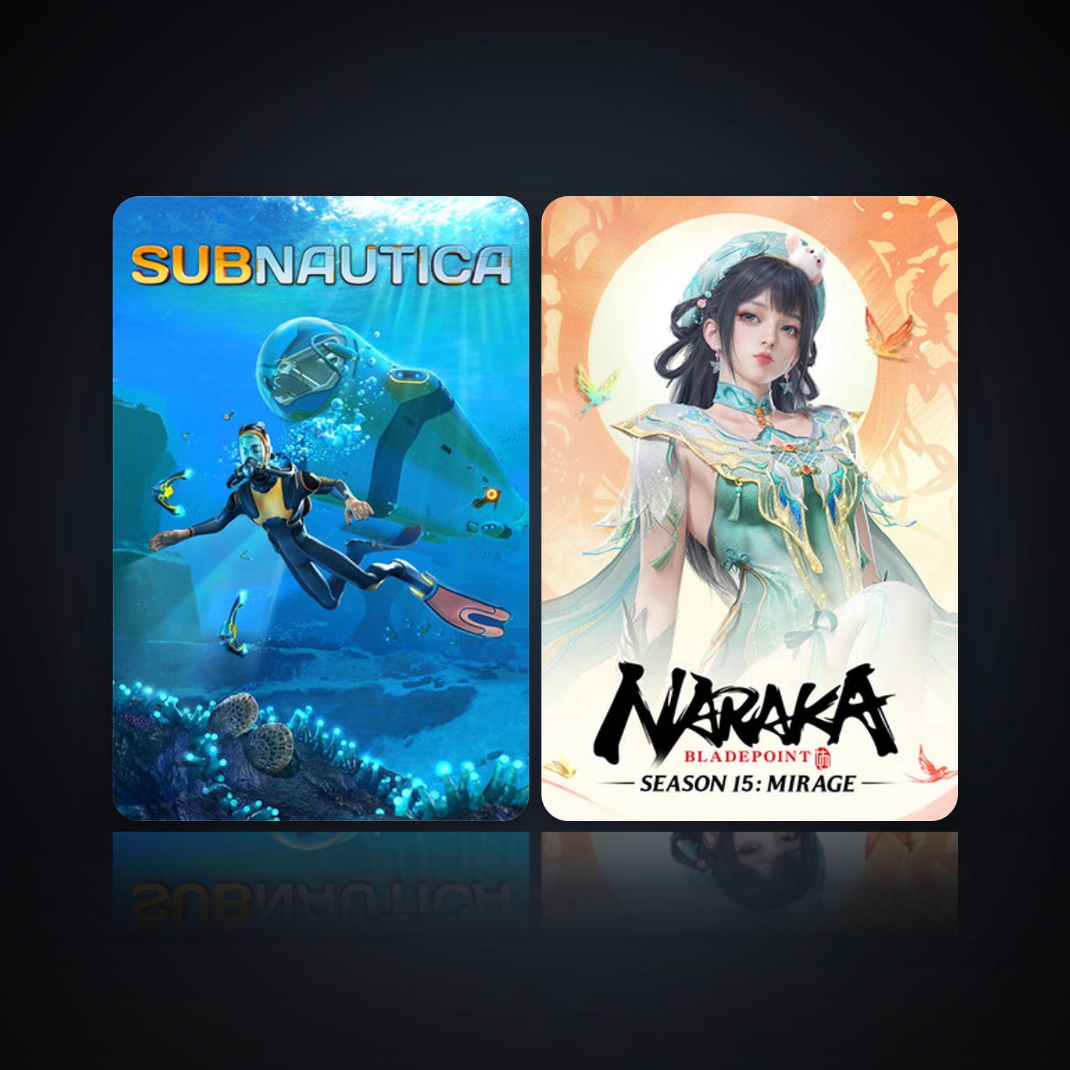 Subnautica & NARAKA: BLADEPOINT — HabibiAccounts