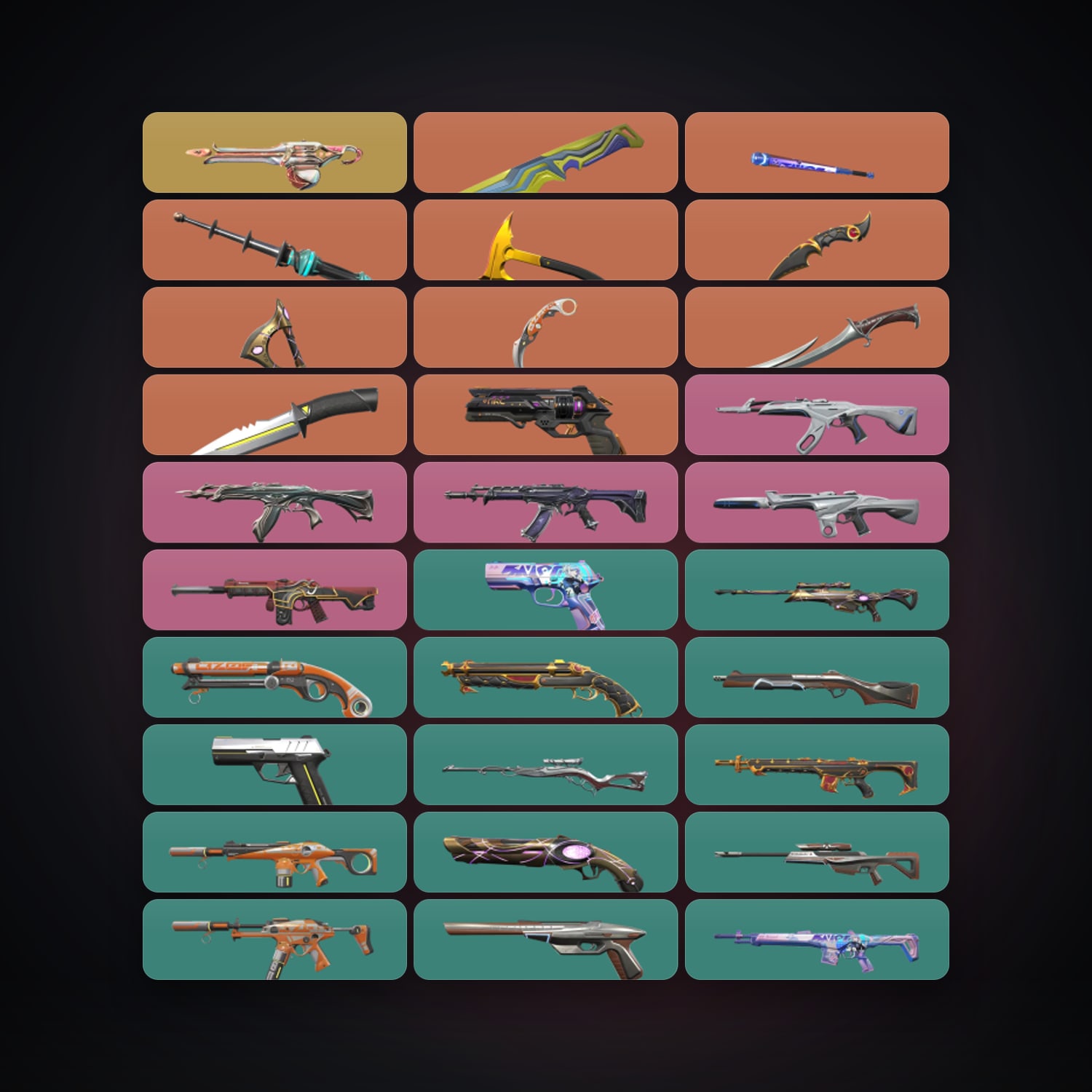 AP Diamond 2 locker — 9 knives, 142 skins, lvl 399 — HabibiAccounts
