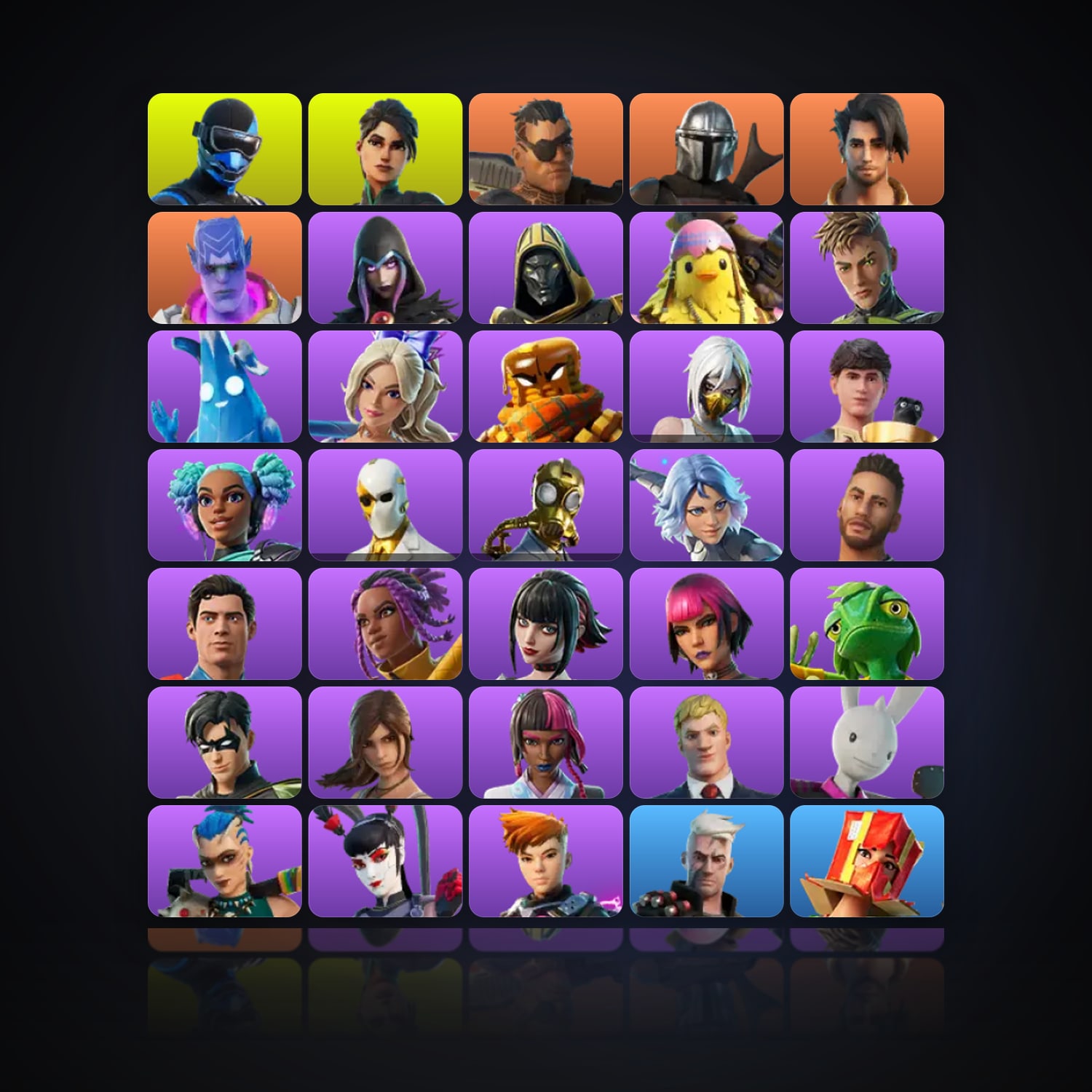 Fortnite | 45 Skins | 100 V-Bucks | Level 677 | 38 Wins — HabibiAccounts