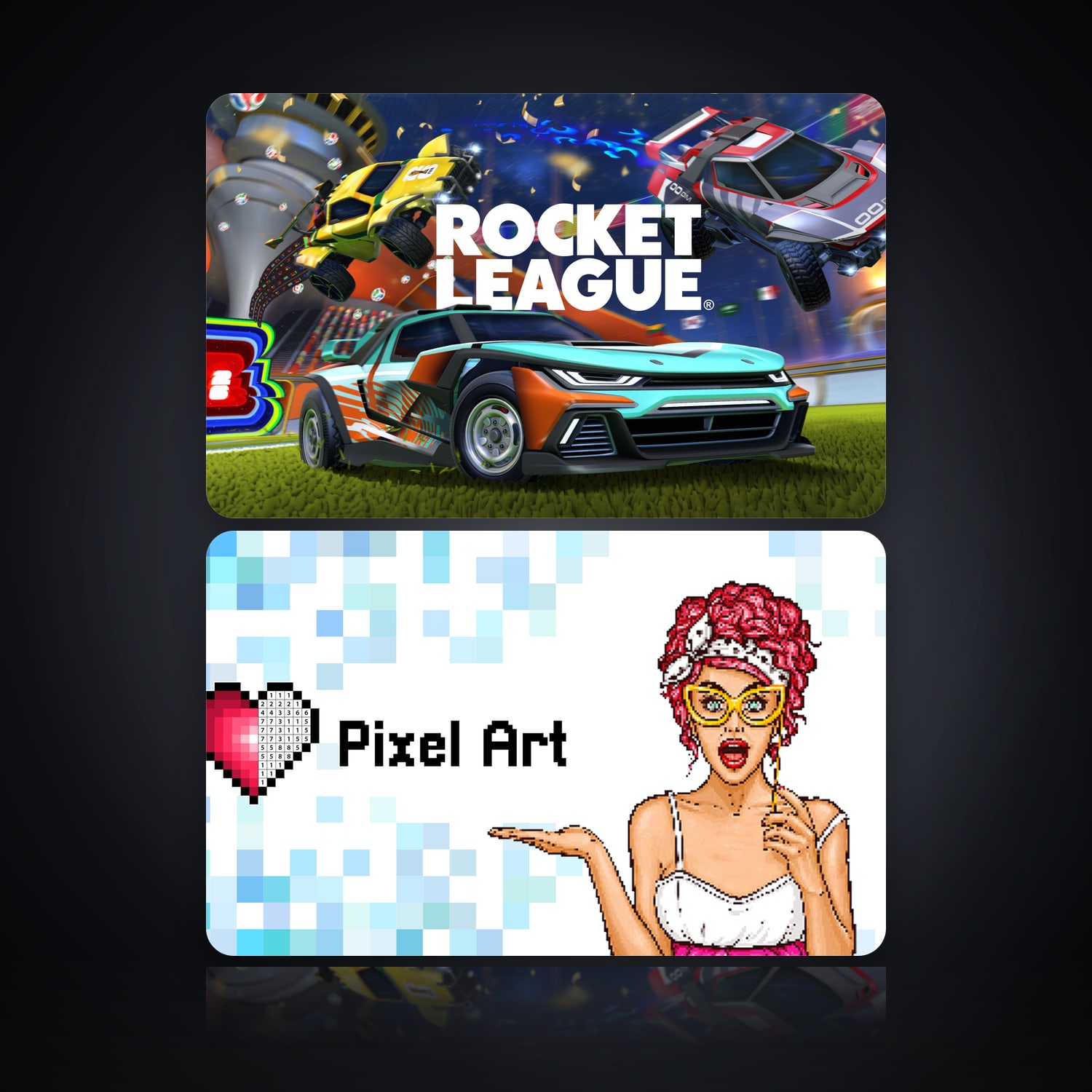 Rocket League & Pixel Art Coloring Book | 2 Games — HabibiAccounts