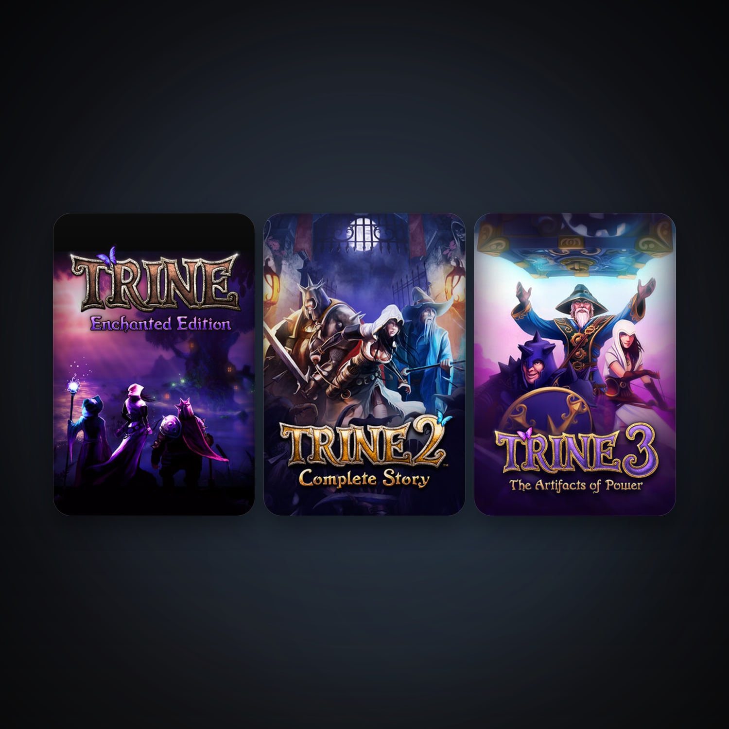 Trine Enchanted Edition + Trine 2: Complete Story, 3 games, clean — HabibiAccounts