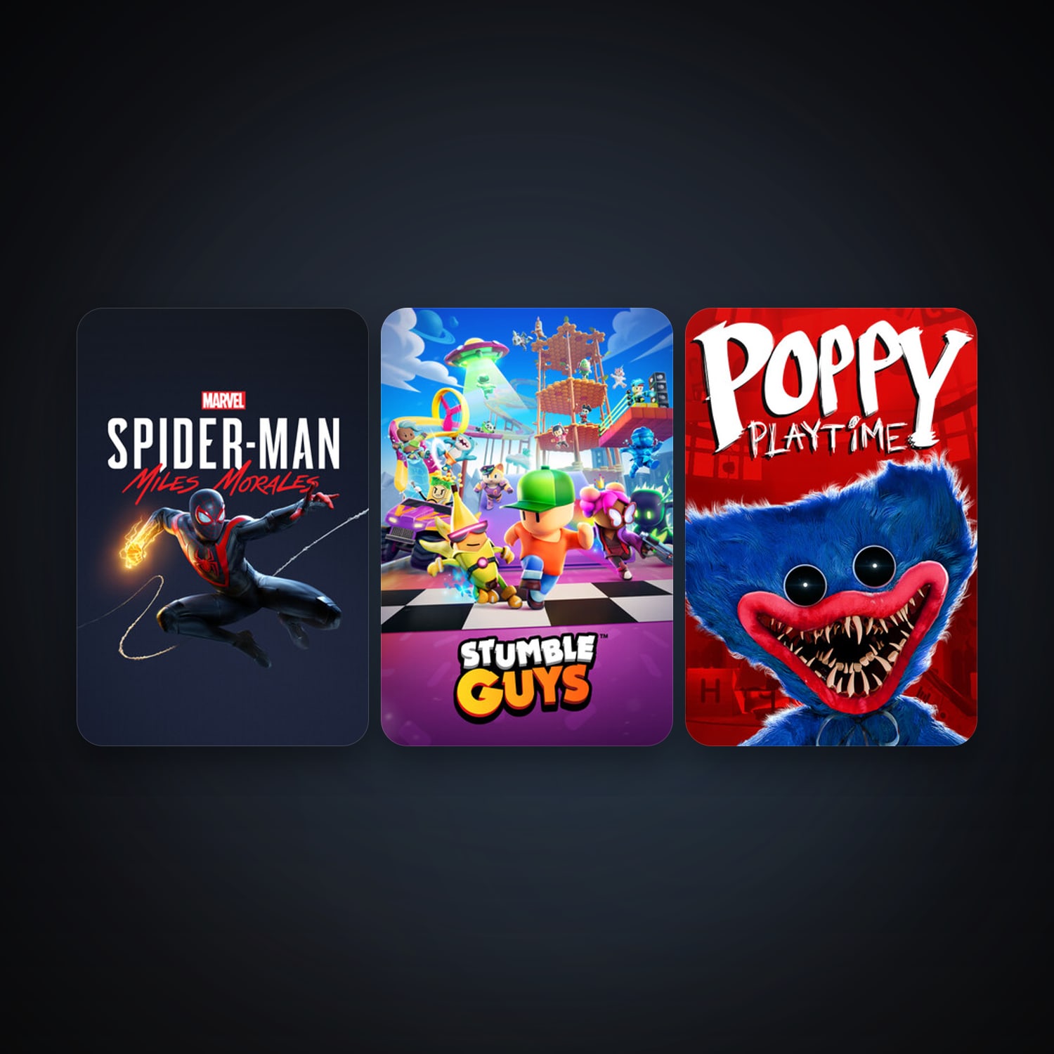 Stumble Guys + Poppy Playtime, 3 games, clean — HabibiAccounts