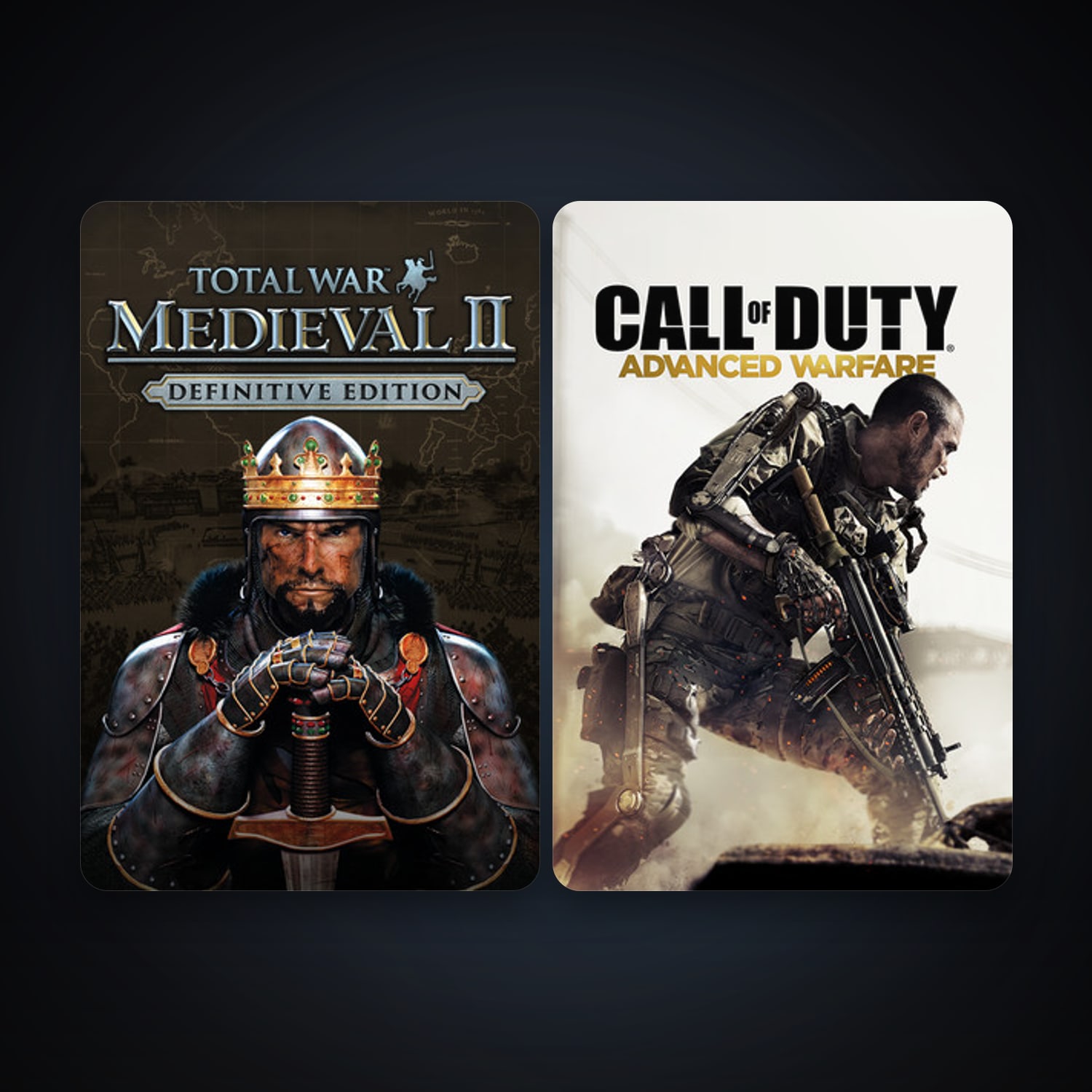 Medieval II: Total War + Call of Duty: Advanced Warfare, 3 games, clean — HabibiAccounts