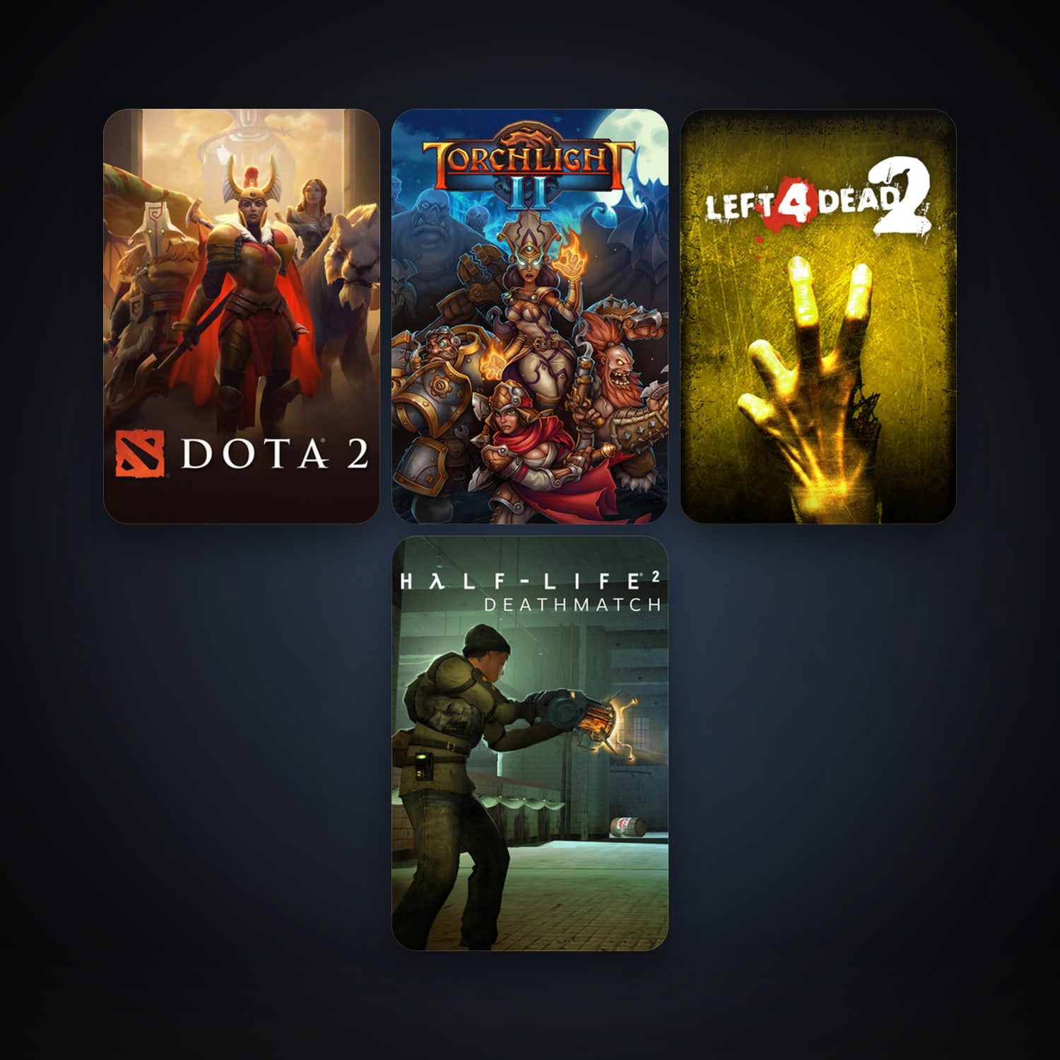 Half-Life 2: Deathmatch + Left 4 Dead 2, 13 games, clean — HabibiAccounts