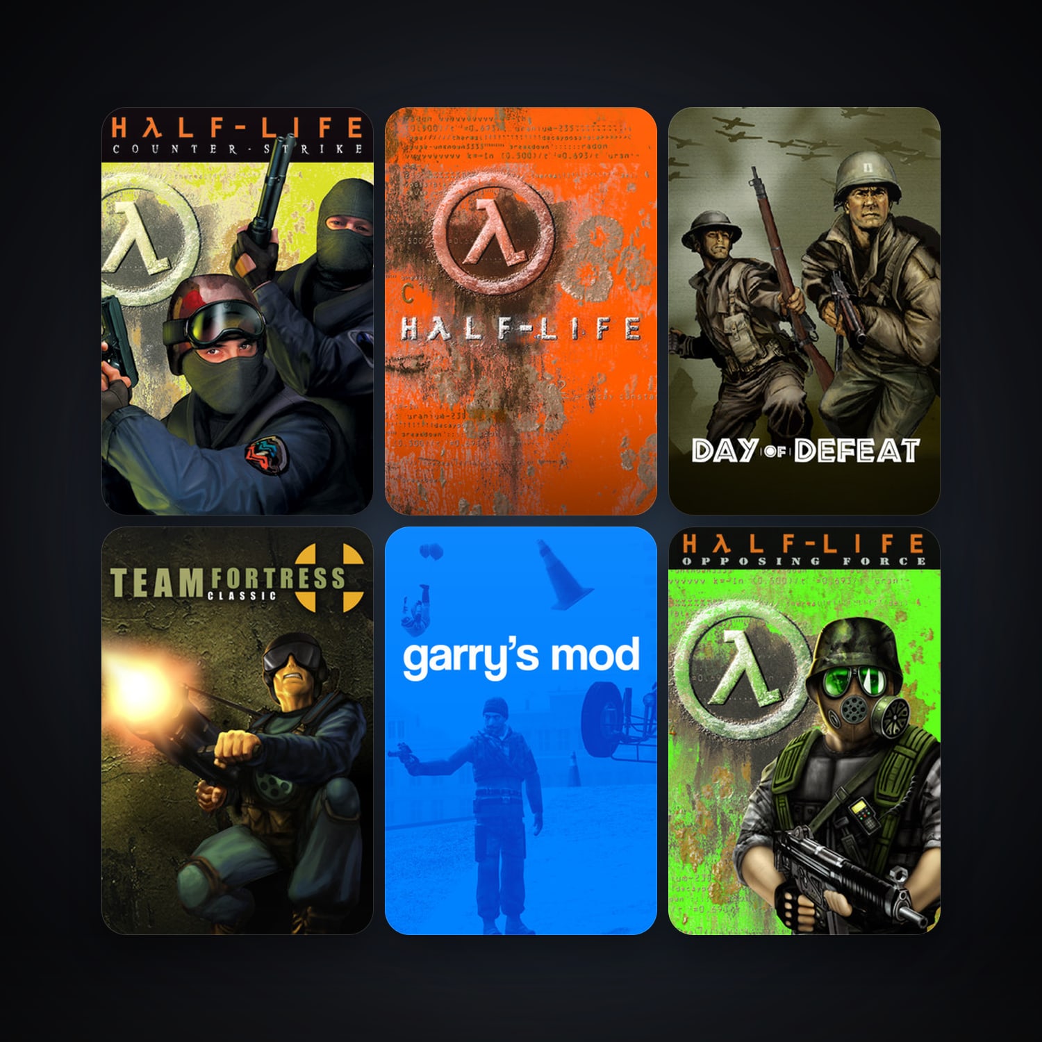 Counter-Strike + Team Fortress Classic, 9 games, clean — HabibiAccounts