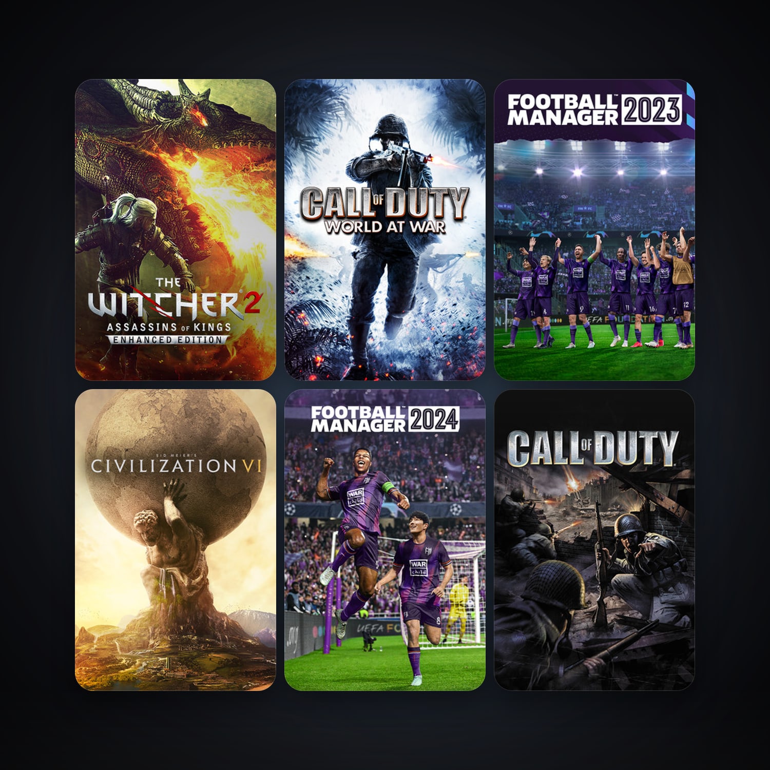 Call of Duty (2003) + Free CS2 (No Prime), 30 games, clean — HabibiAccounts