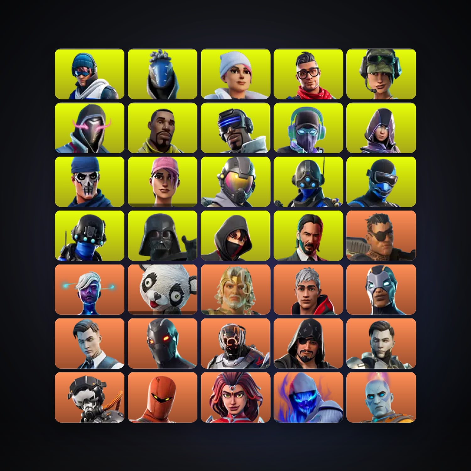 Fortnite | 494 Skins | 1.1K V-Bucks | Level 7350 | 1.3K Wins — HabibiAccounts
