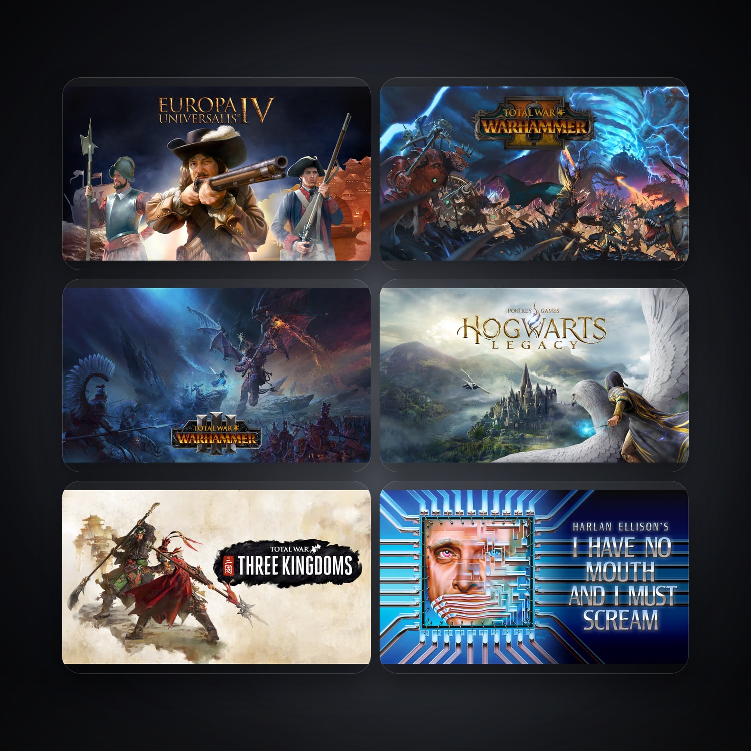 هالحساب إبك فيه Europa Universalis IV وTotal War: WARHAMMER II، MX، 11 ألعاب — HabibiAccounts