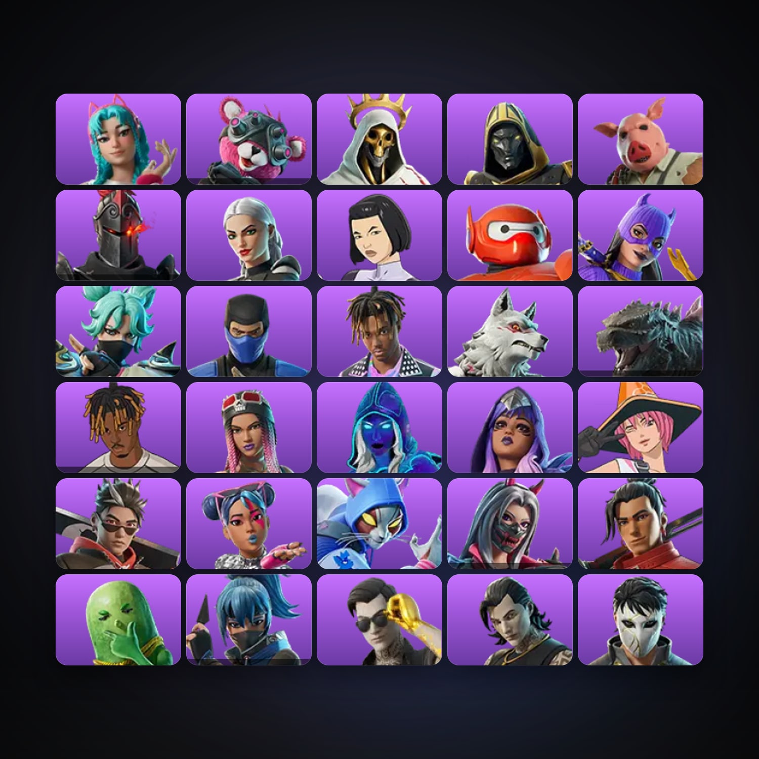 Fortnite | 35 Skins | Level 610 | 56 Wins — HabibiAccounts