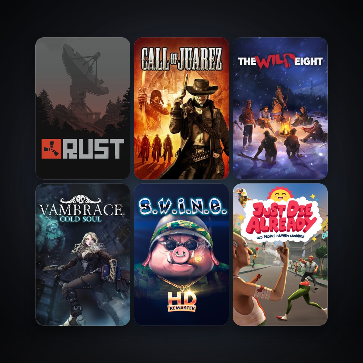 Call of Juarez + Rust, 17 games, clean — HabibiAccounts