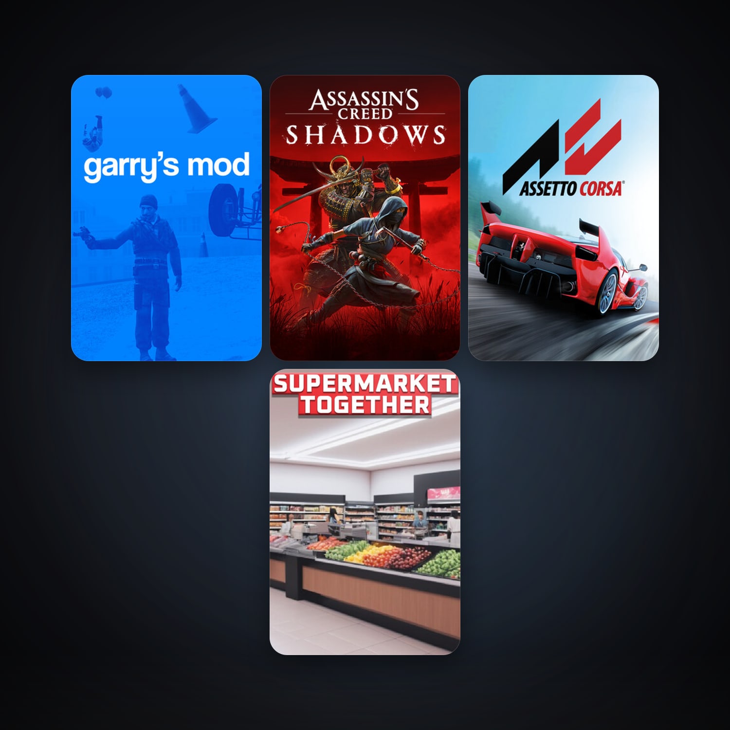 Garry's Mod + Assetto Corsa, 21 games, clean — HabibiAccounts