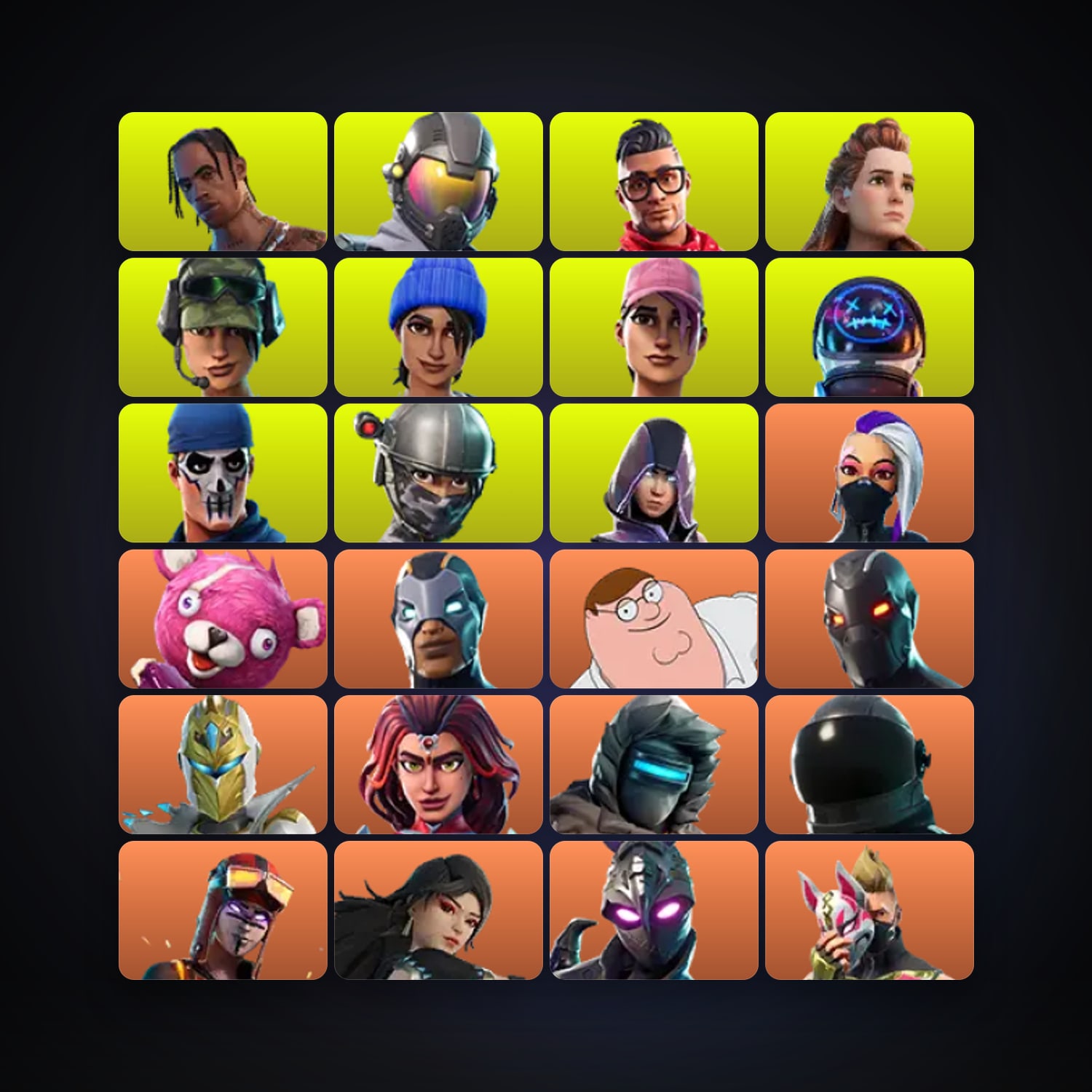 Fortnite | 476 Skins | 400 V-Bucks | Level 2354 | 287 Wins — HabibiAccounts