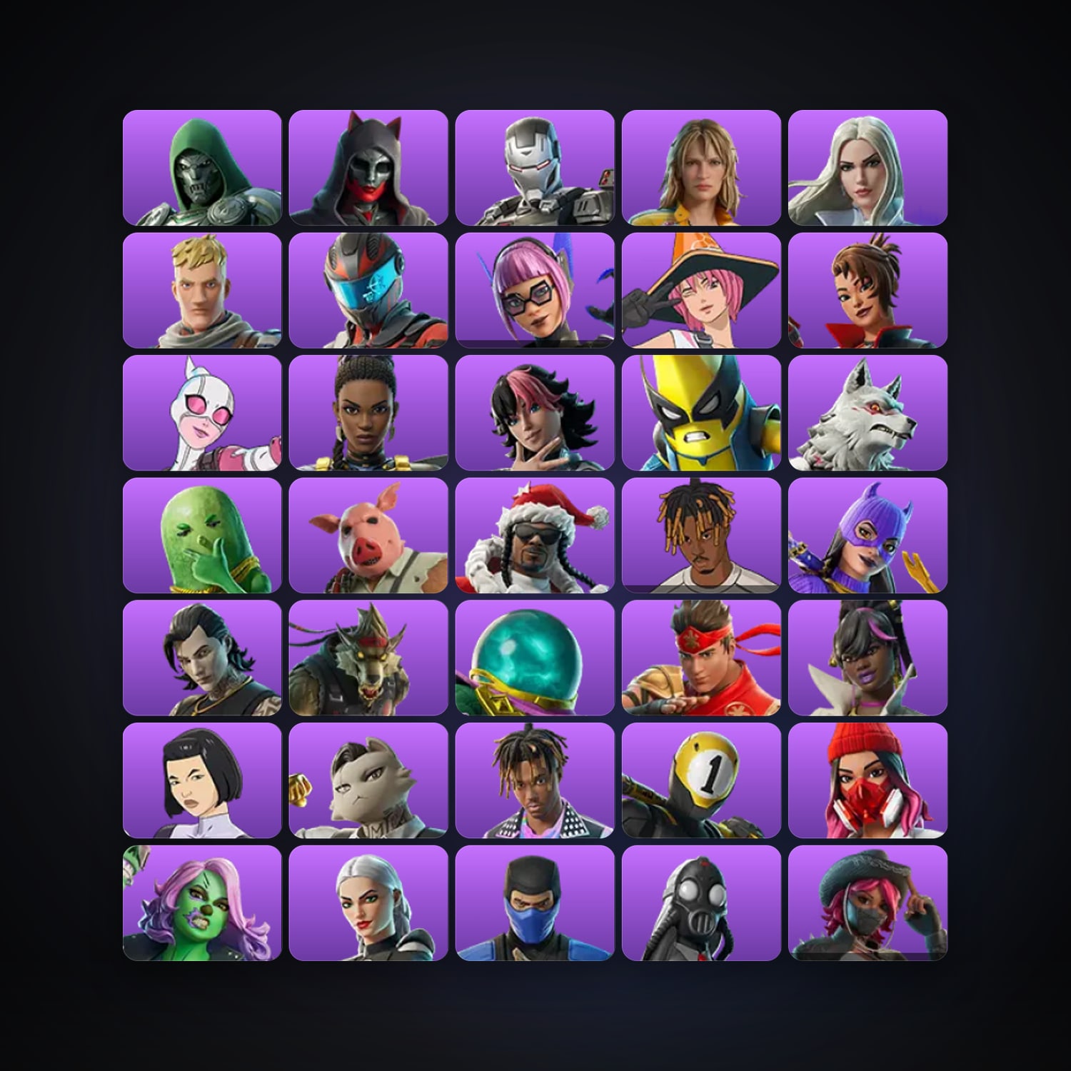 Fortnite account with Aerial Assault Trooper & Doom — 44 skins — 100 V-Bucks — lvl 643 — HabibiAccounts