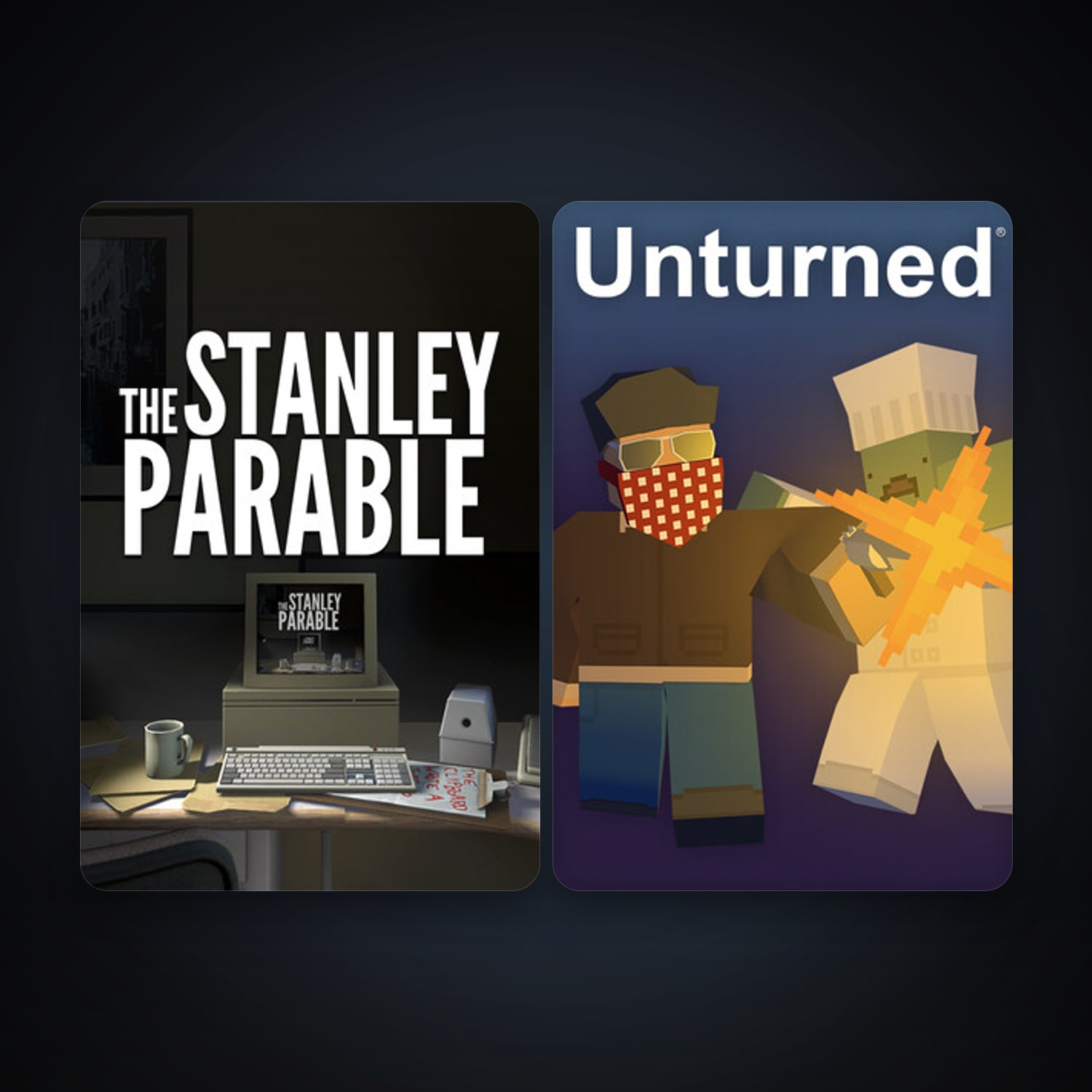 The Stanley Parable + Unturned, 4 games, clean — HabibiAccounts