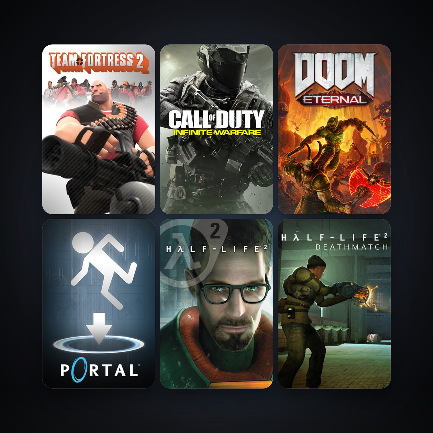 Half-Life 2 + Half-Life 2: Deathmatch, 10 games, Steam 10, clean — HabibiAccounts