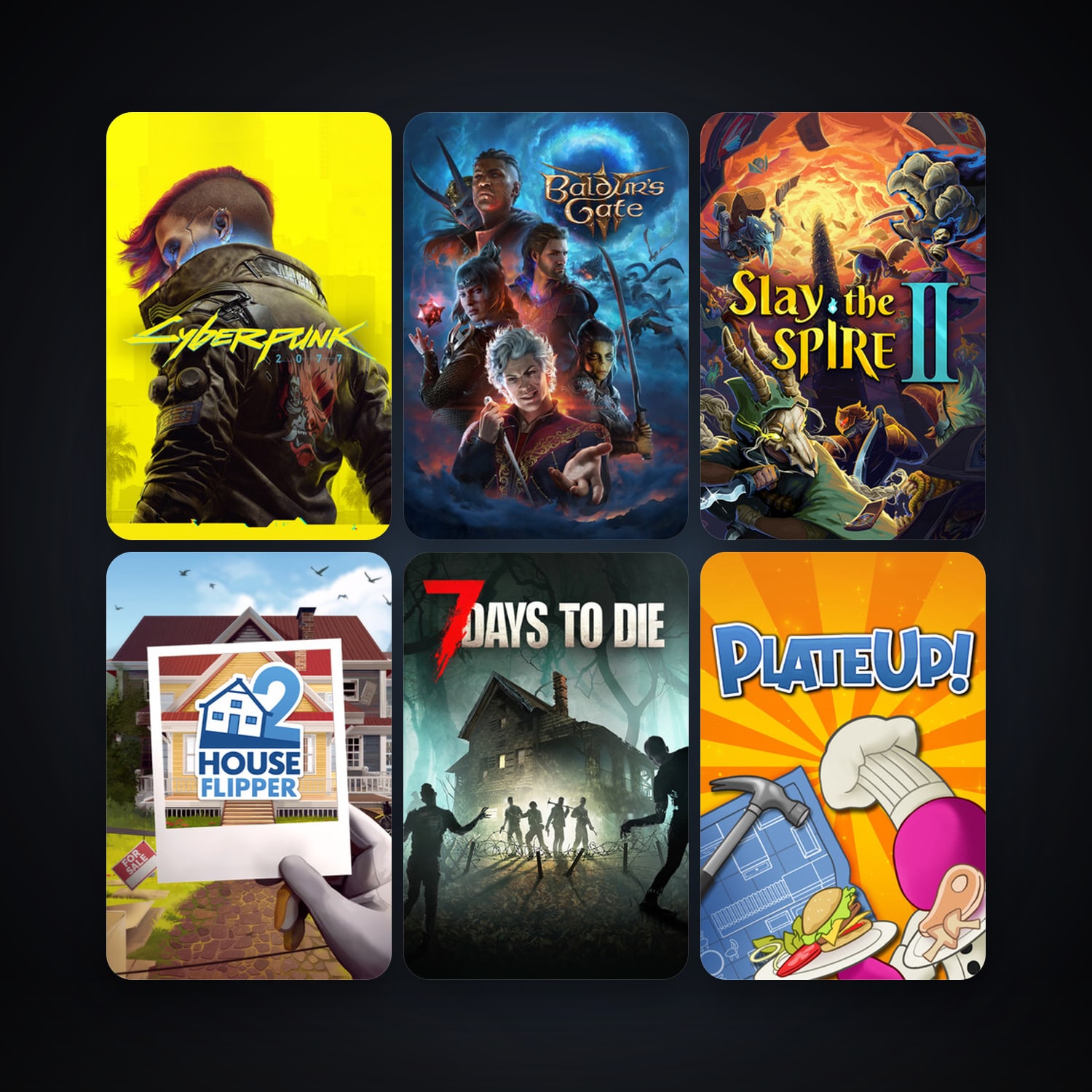 7 Days to Die + Baldur's Gate 3, 28 games, clean — HabibiAccounts