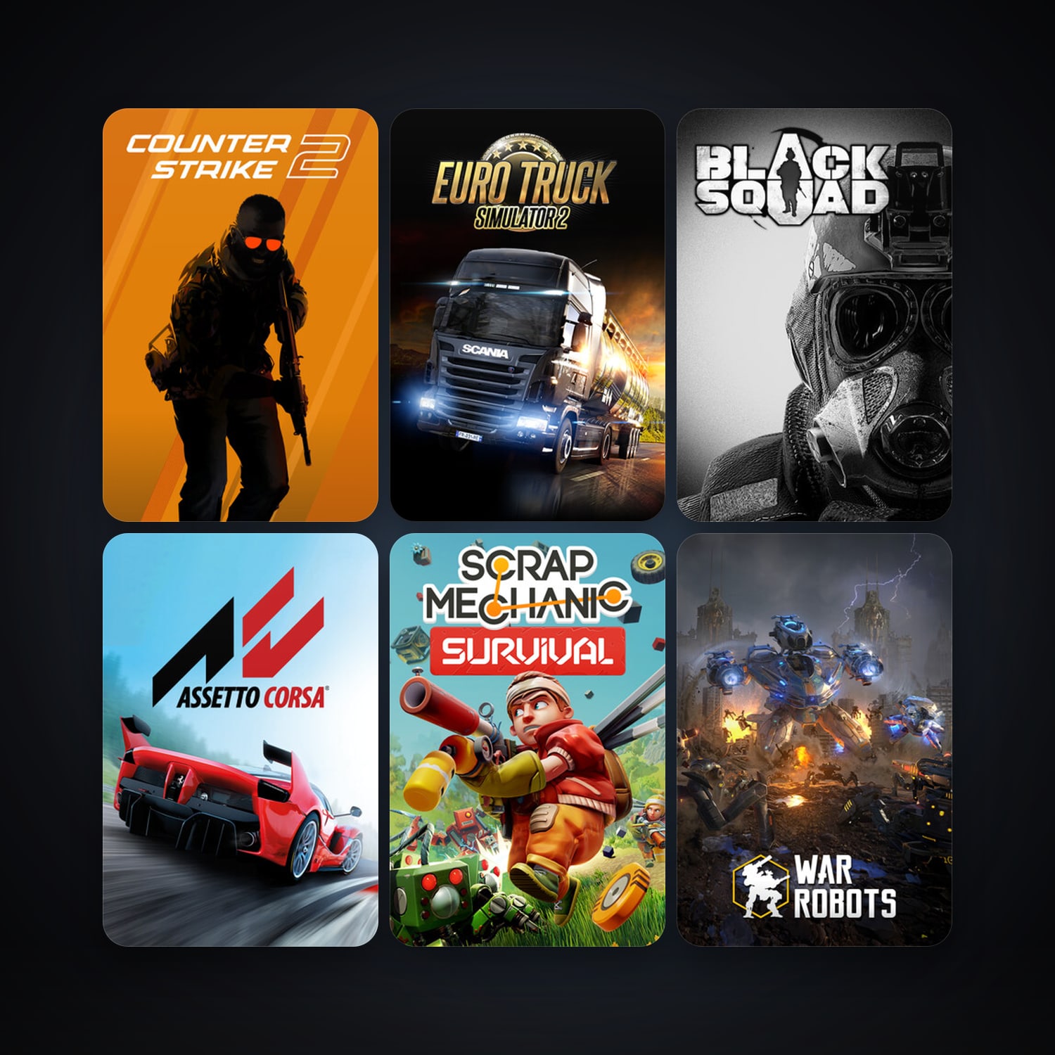 CS2 Prime + Euro Truck Simulator 2, 45 games, Steam 20, clean — HabibiAccounts