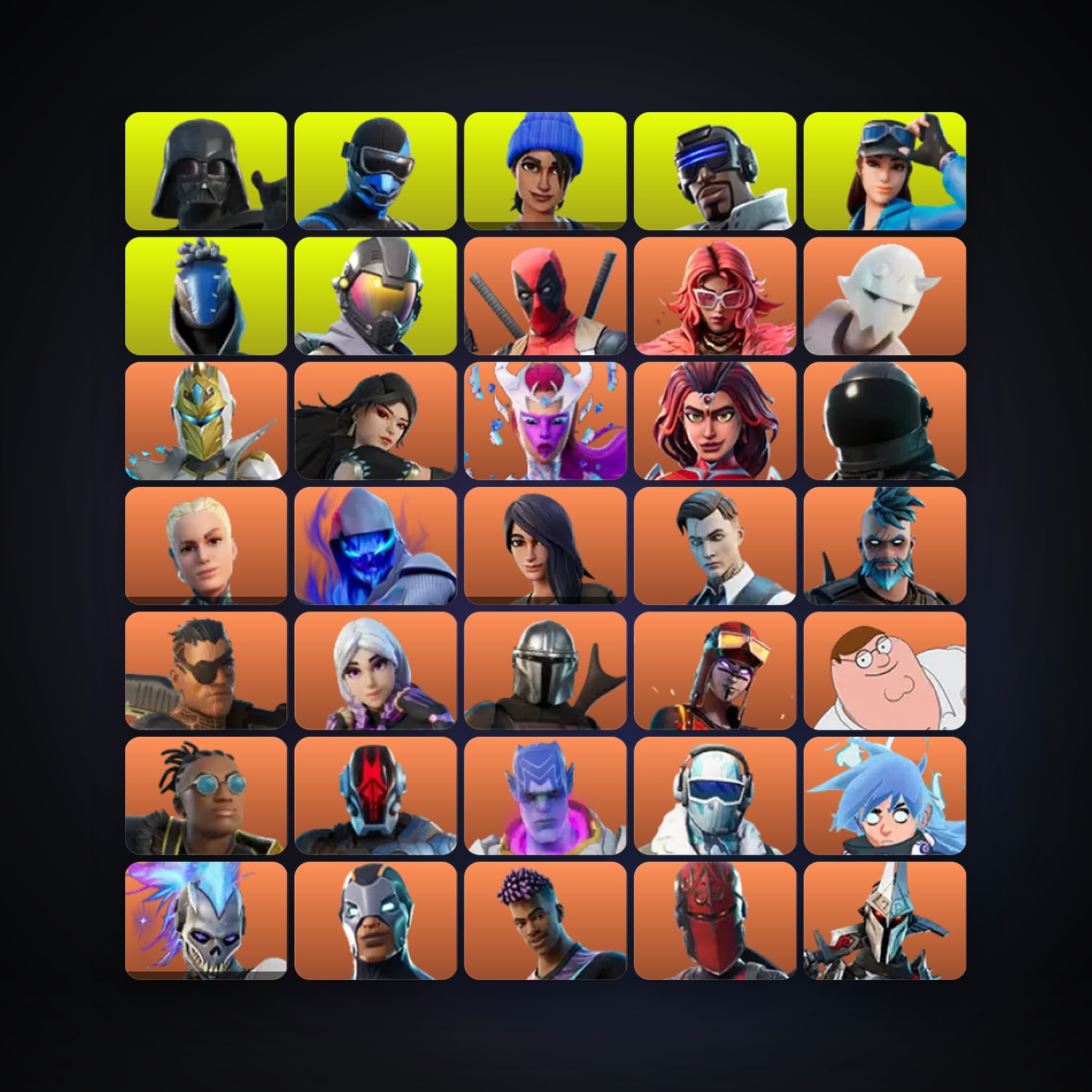 Fortnite | 164 Skins | 750 V-Bucks | Level 2879 | 285 Wins — HabibiAccounts