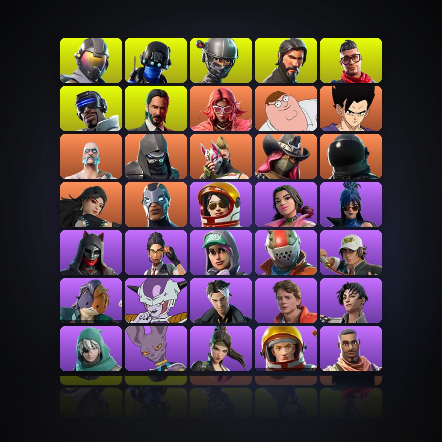 Fortnite | 81 Skins | 500 V-Bucks | Level 1363 | 162 Wins — HabibiAccounts