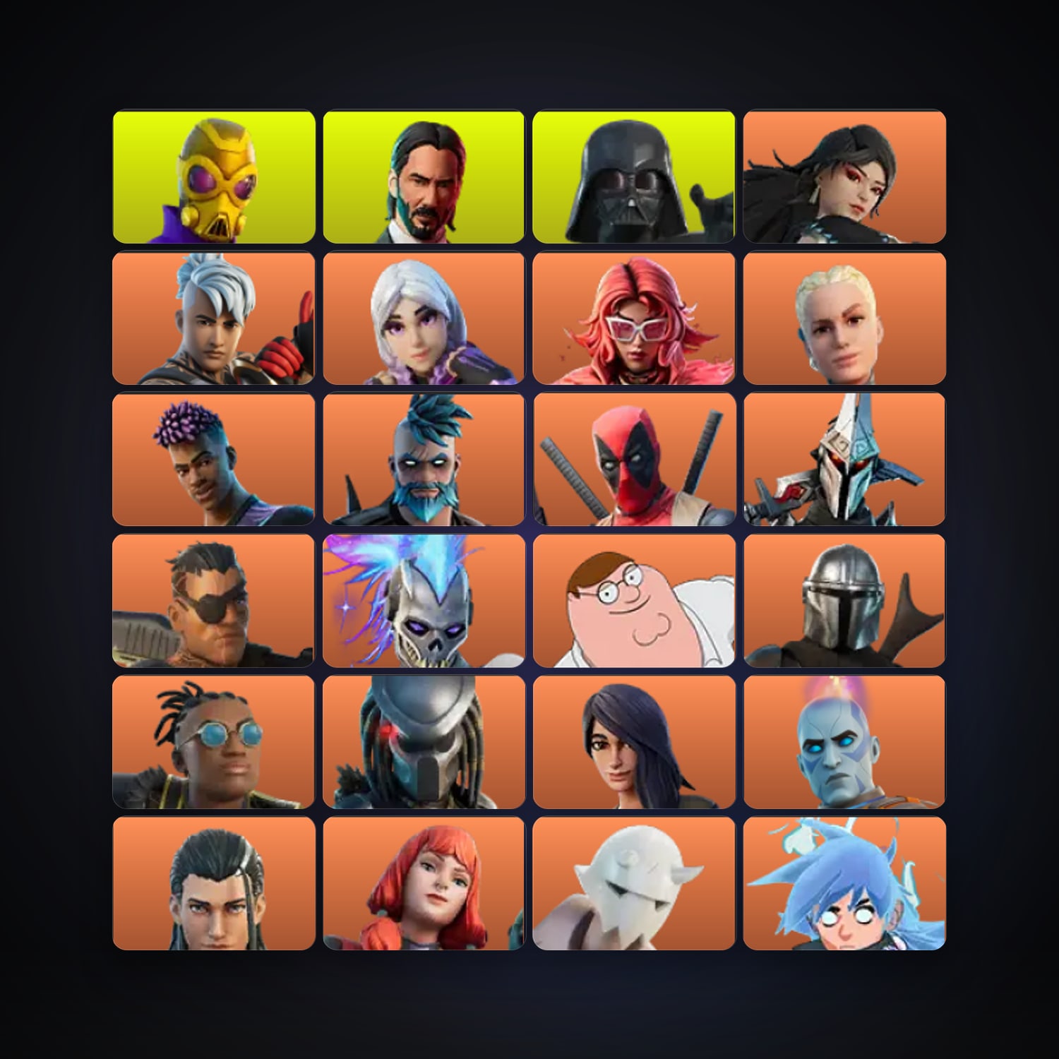 Victor Elite — John Wick — 422 skins — 6K V-Bucks — lvl 3590 — HabibiAccounts