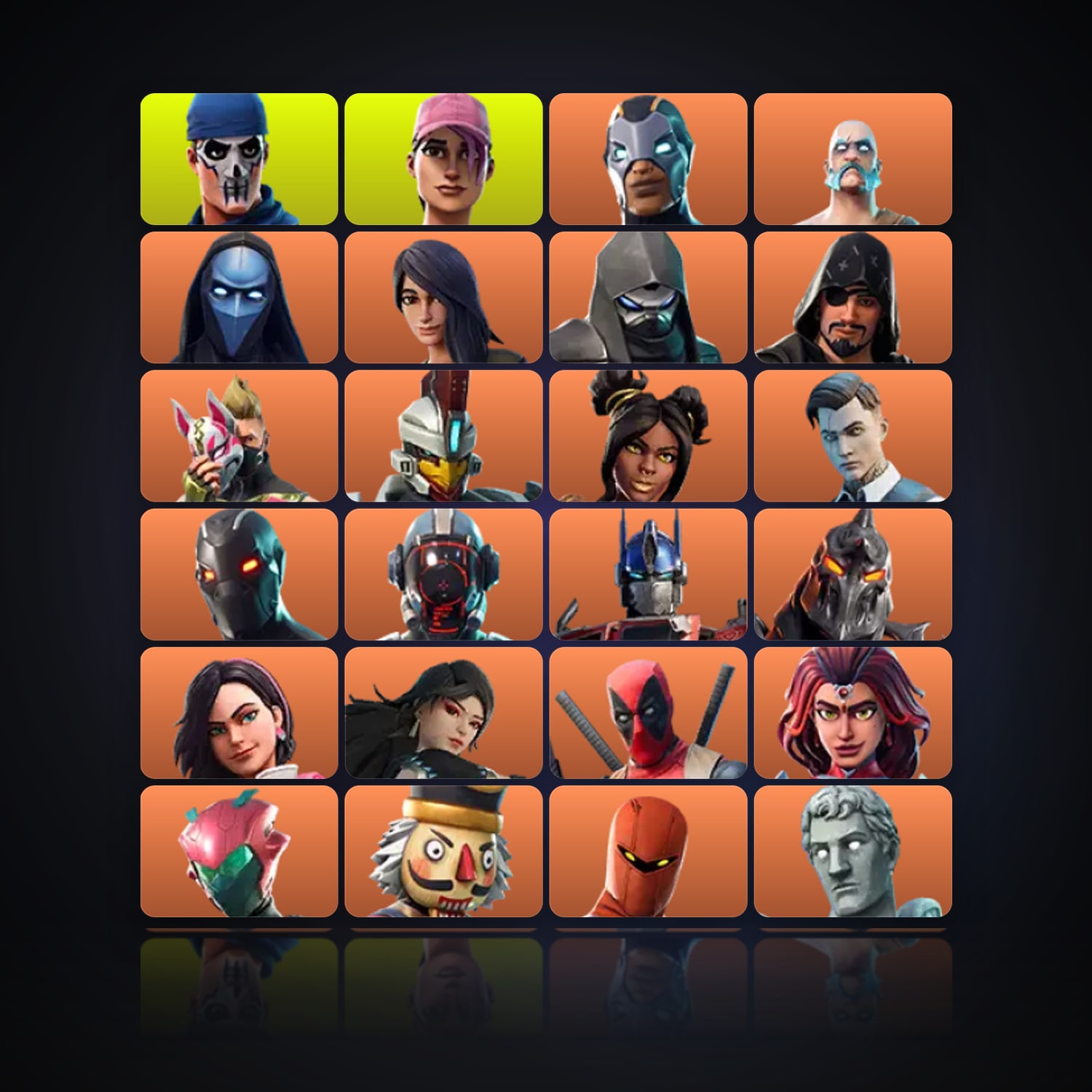 Fortnite | 108 Skins | 250 V-Bucks | Level 4399 | 521 Wins — HabibiAccounts