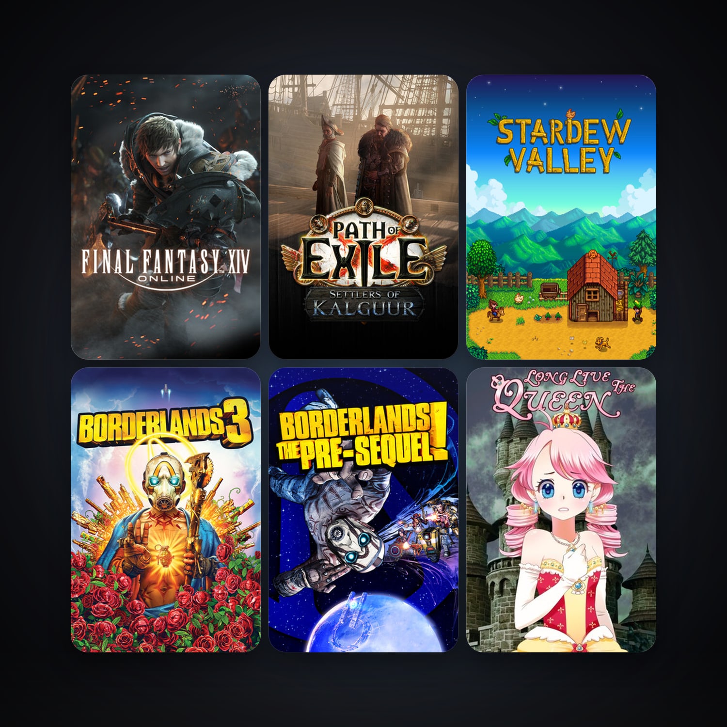 FINAL FANTASY XIV Online + Path of Exile, 12 games, clean — HabibiAccounts
